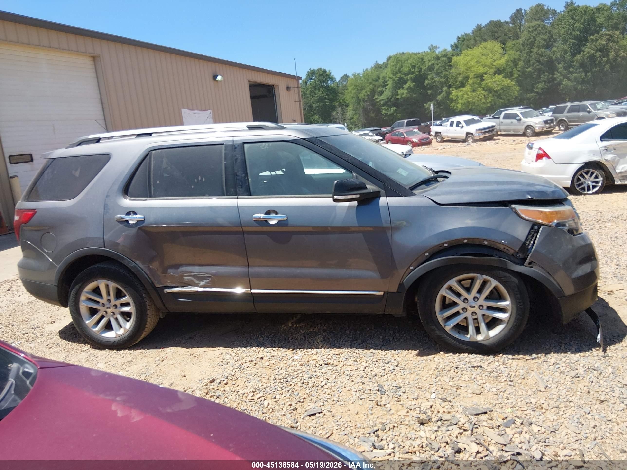 2014 Ford Explorer Xlt Gray vin: 1FM5K7D85EGA47530