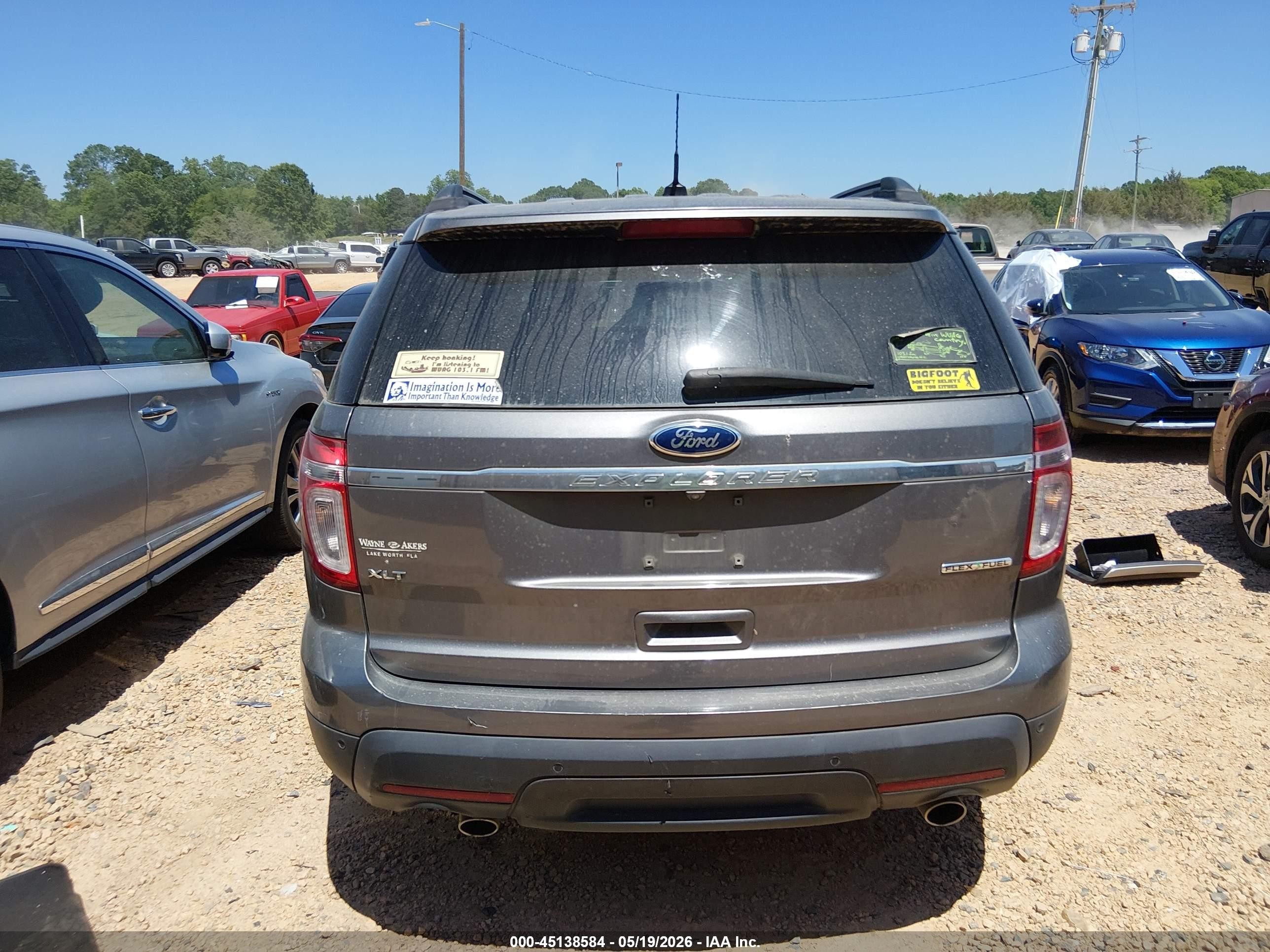 2014 Ford Explorer Xlt Gray vin: 1FM5K7D85EGA47530