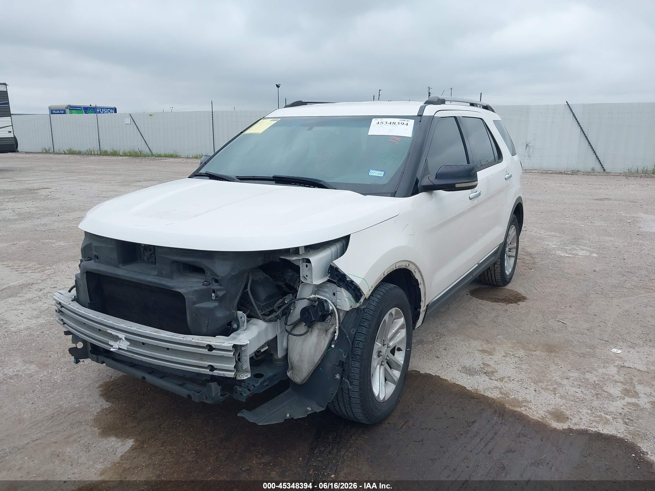 2014 Ford Explorer Xlt White vin: 1FM5K7D85EGA74596