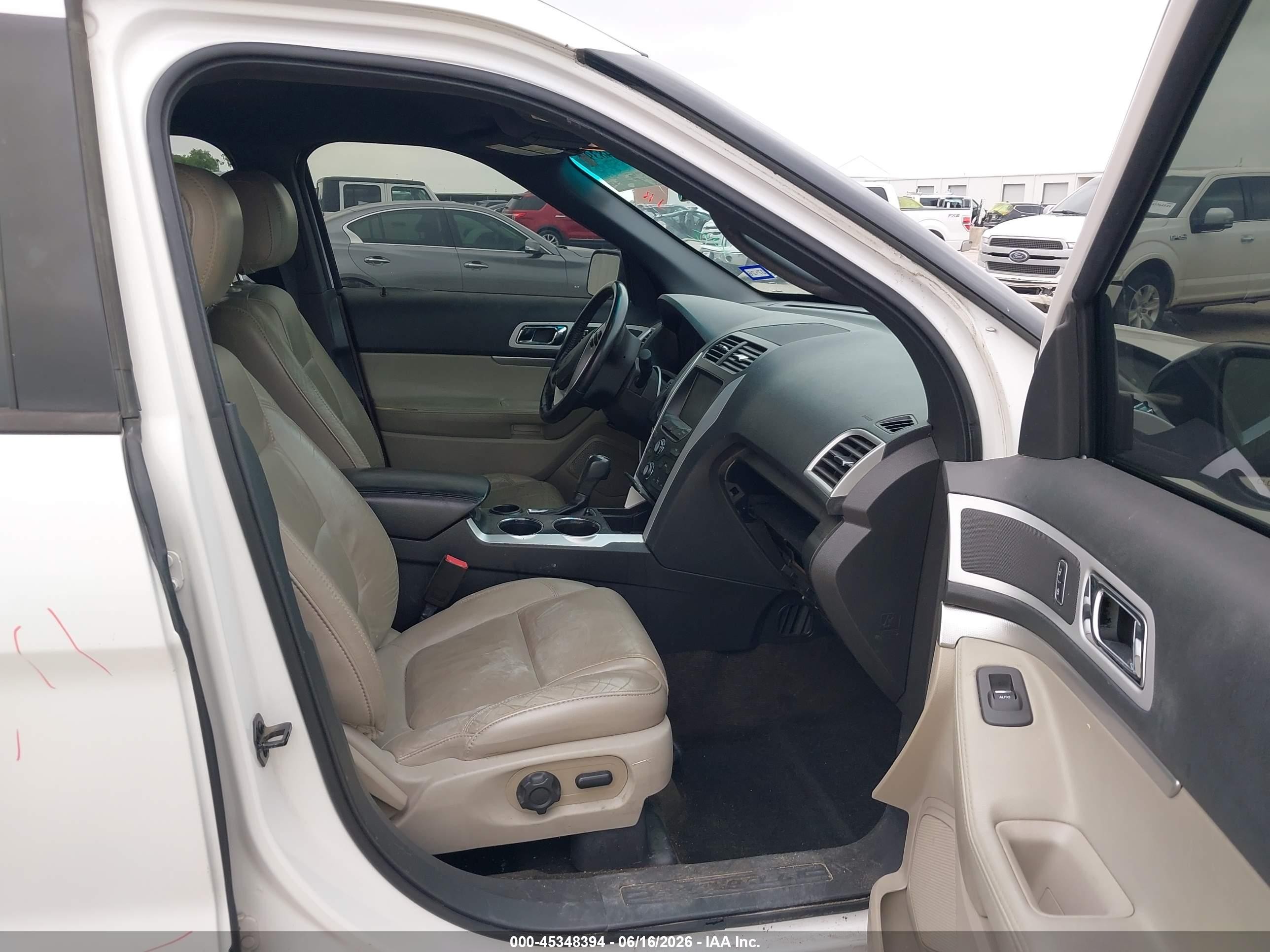 2014 Ford Explorer Xlt White vin: 1FM5K7D85EGA74596