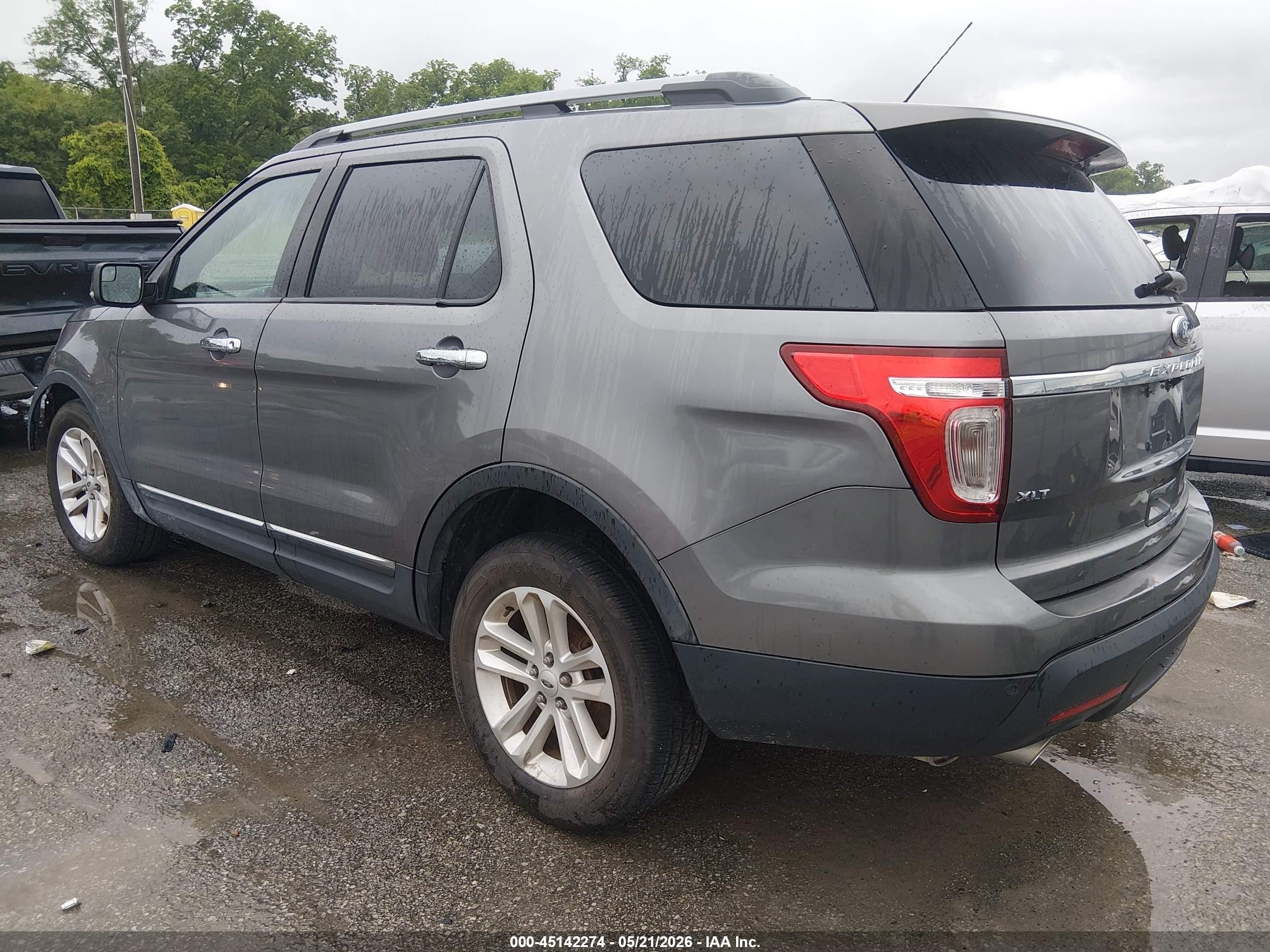 2014 Ford Explorer Xlt Gray vin: 1FM5K7D85EGB25837