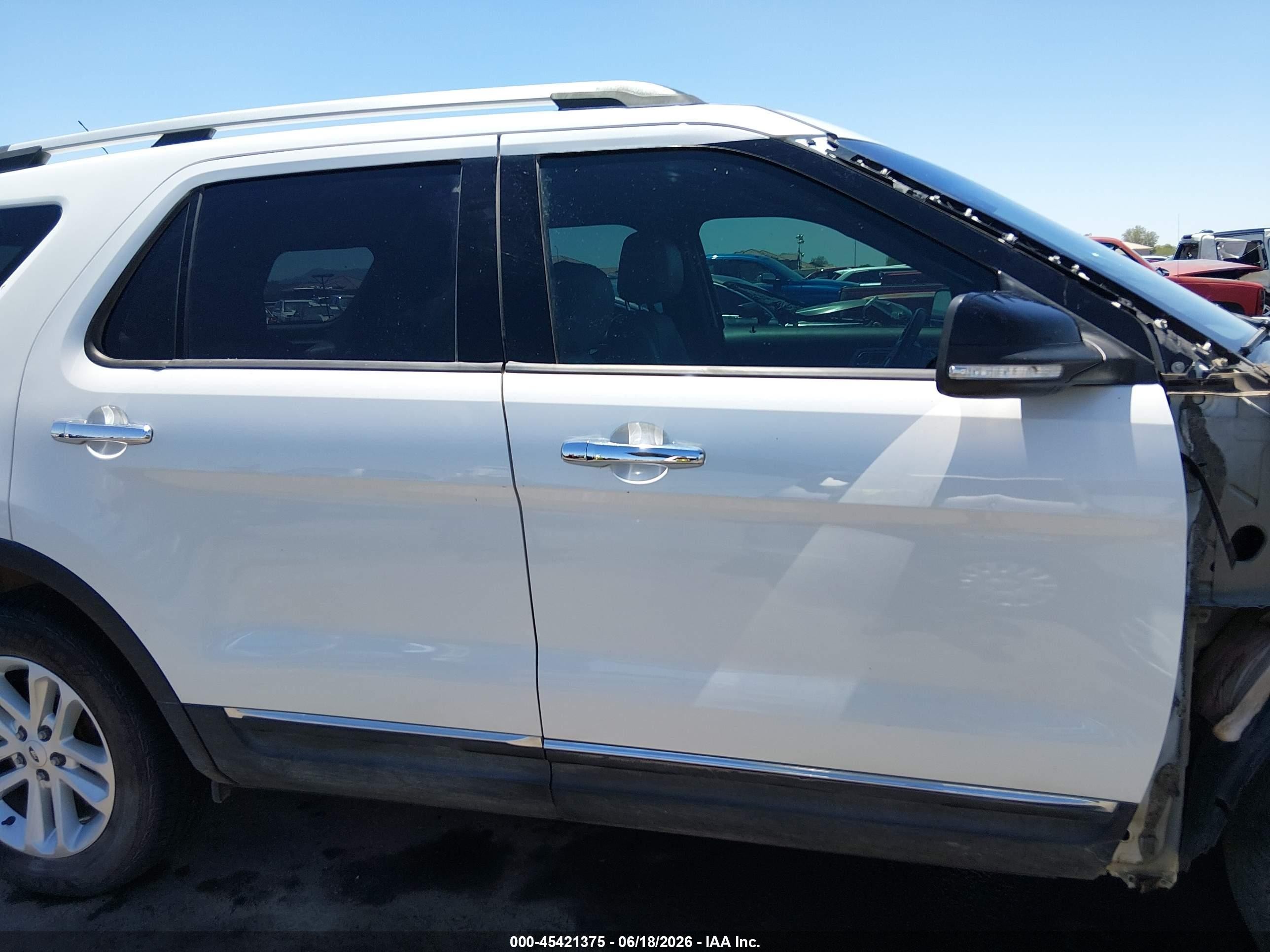 2014 Ford Explorer Xlt White vin: 1FM5K7D85EGB53489