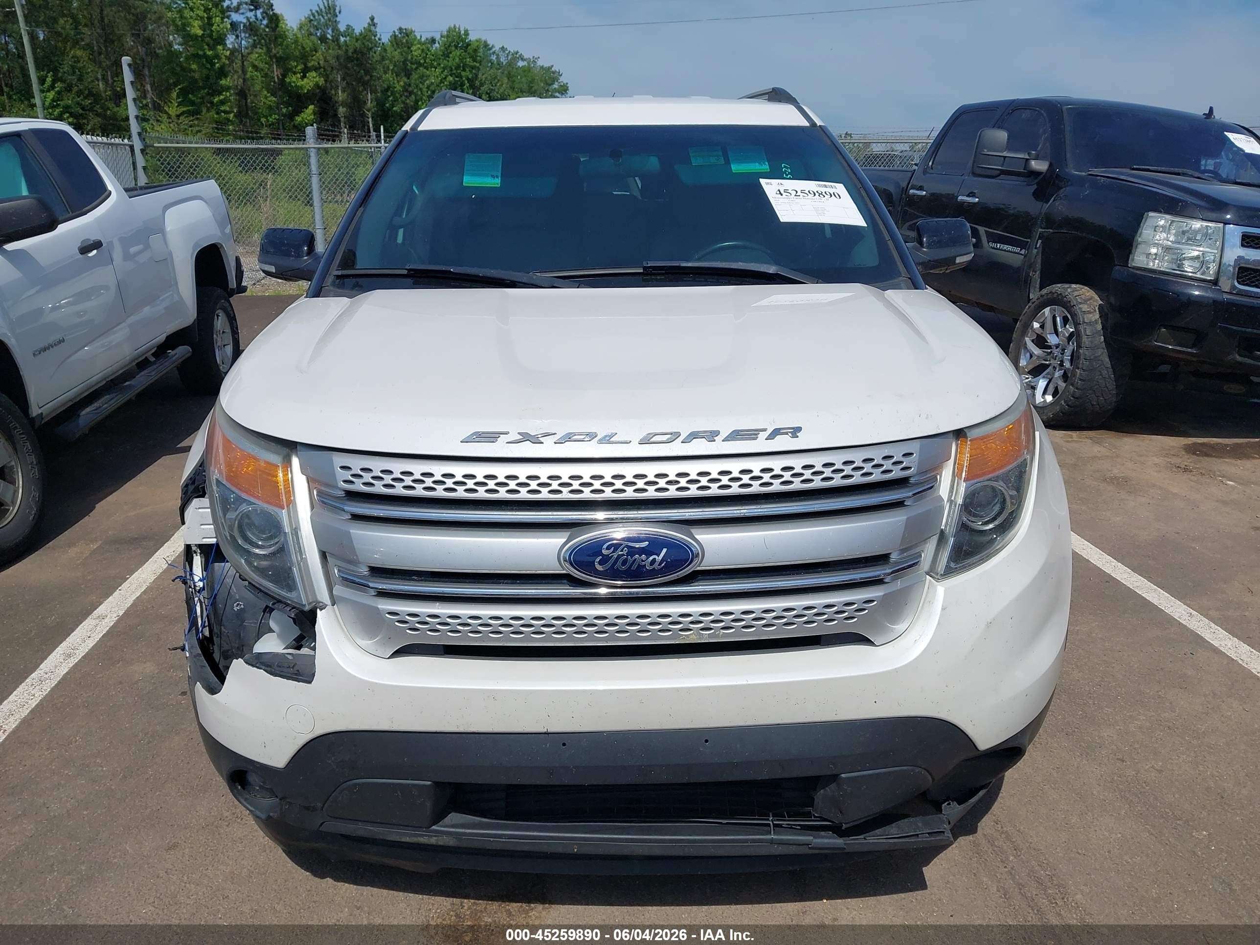2014 Ford Explorer Xlt White vin: 1FM5K7D85EGC20575
