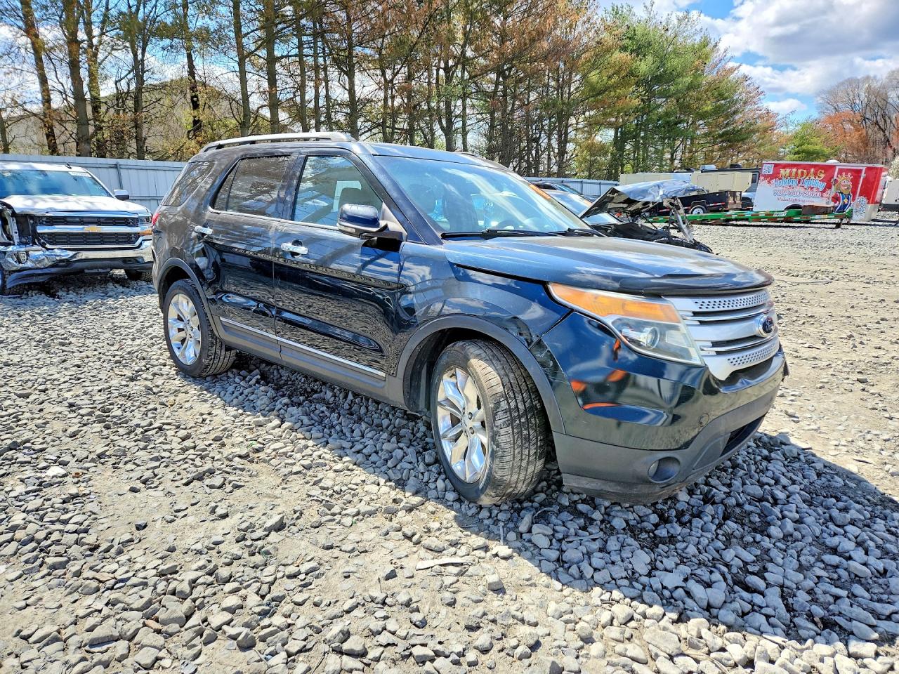 2014 Ford Explorer Xlt Blue vin: 1FM5K7D85EGC32550