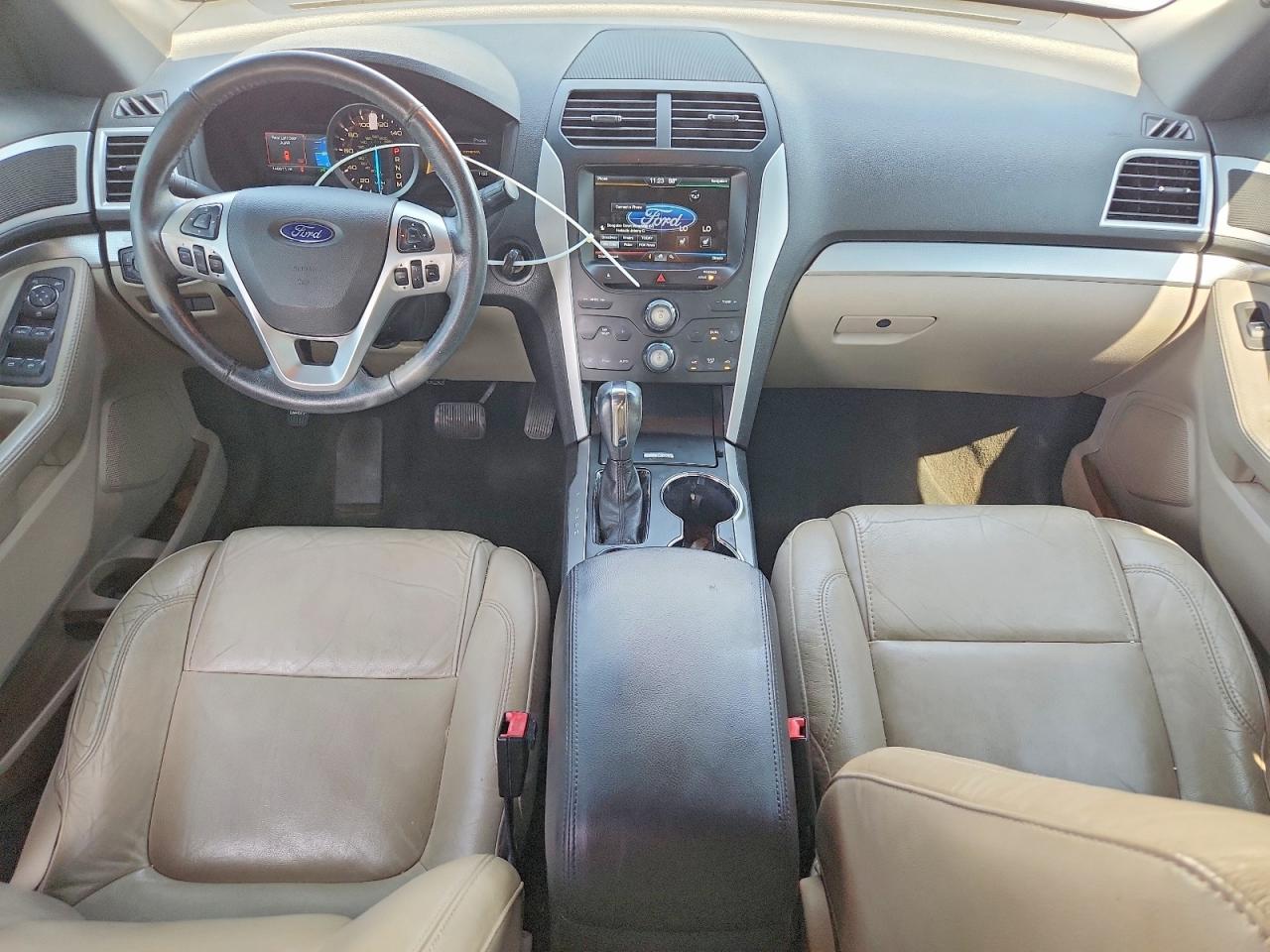2014 Ford Explorer Xlt White vin: 1FM5K7D85EGC44312