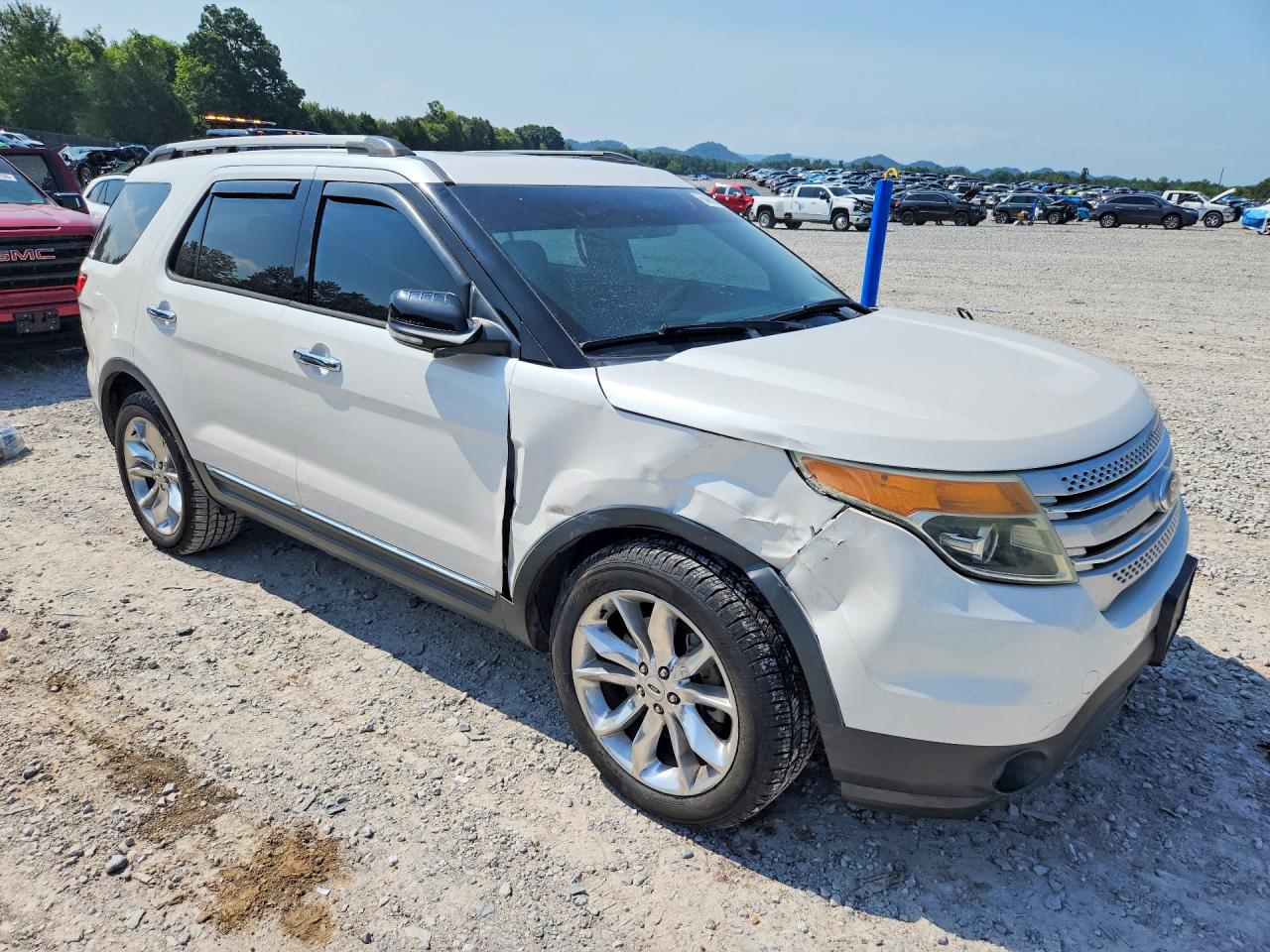 2014 Ford Explorer Xlt White vin: 1FM5K7D85EGC44312