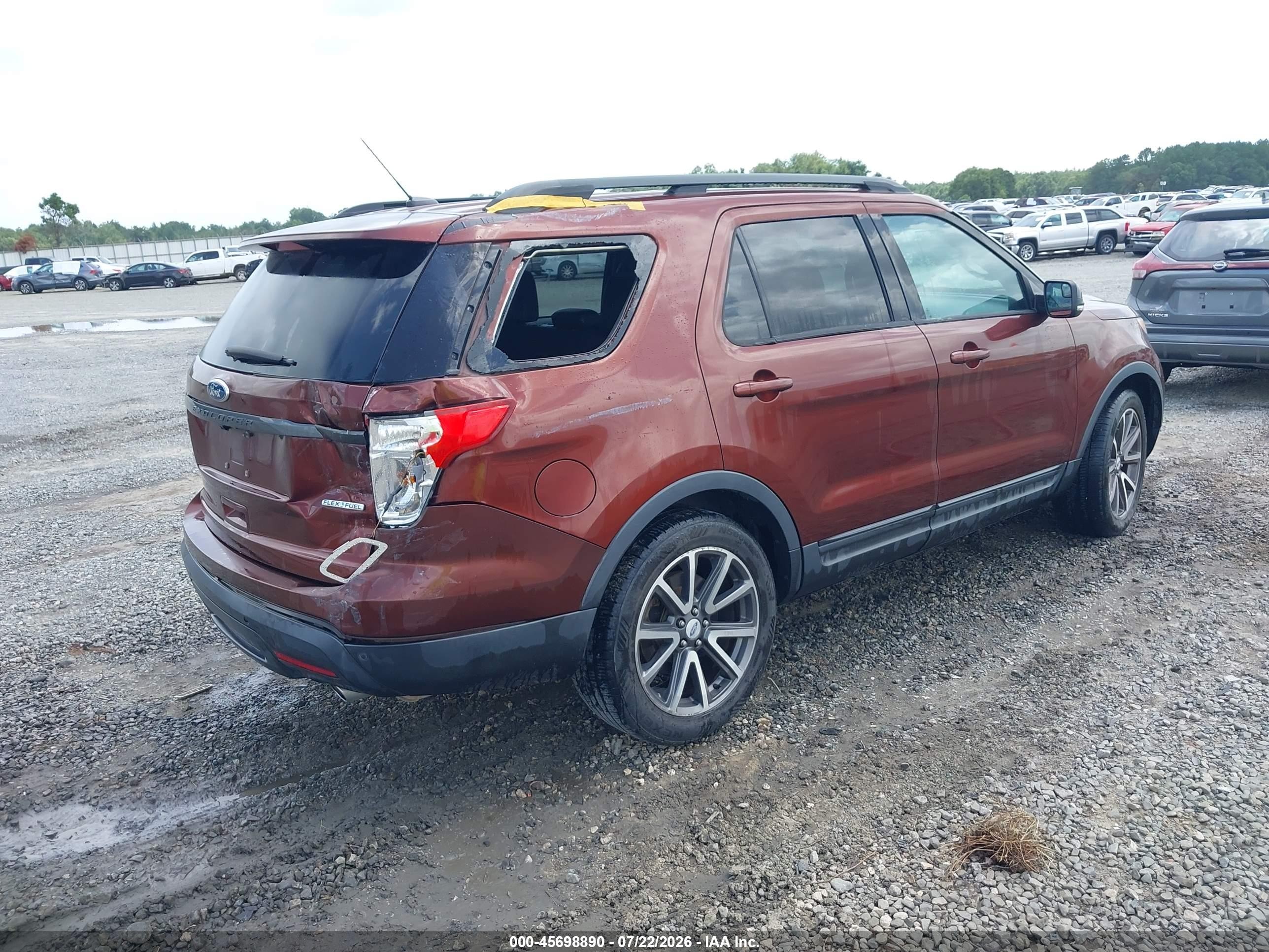 2015 Ford Explorer Xlt Коричневый vin: 1FM5K7D85FGA51692