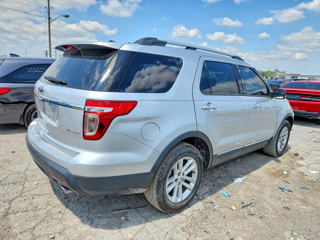 2015 Ford Explorer Xlt Silver vin: 1FM5K7D85FGB16377