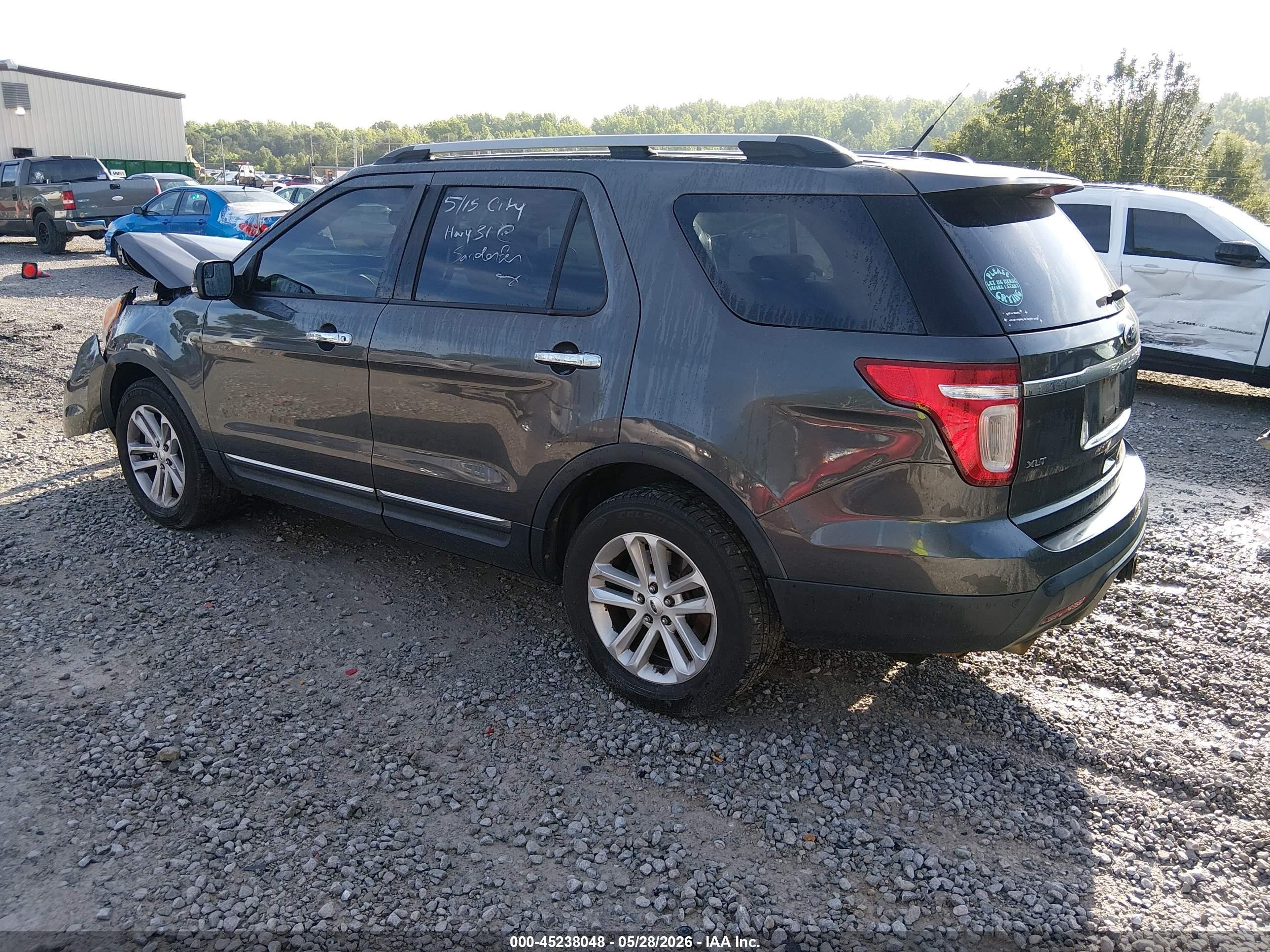 2015 Ford Explorer Xlt Gray vin: 1FM5K7D85FGB36497