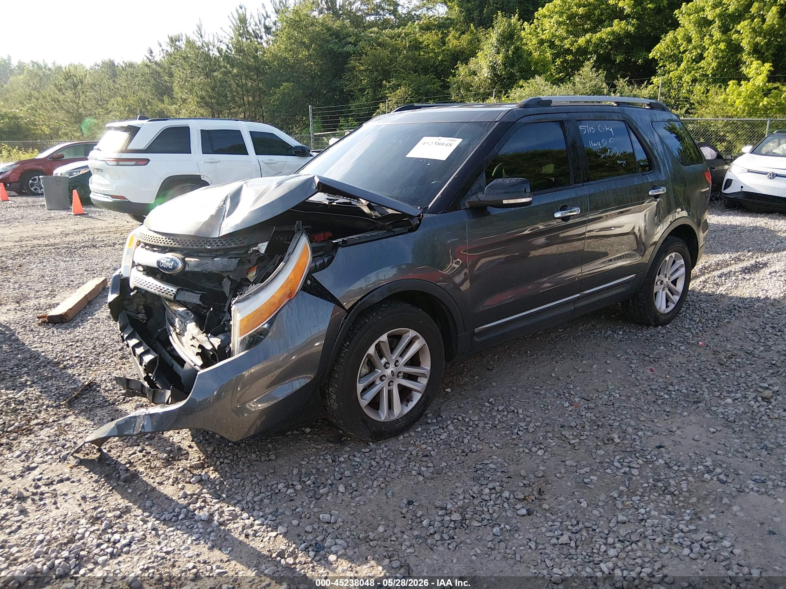 2015 Ford Explorer Xlt Gray vin: 1FM5K7D85FGB36497
