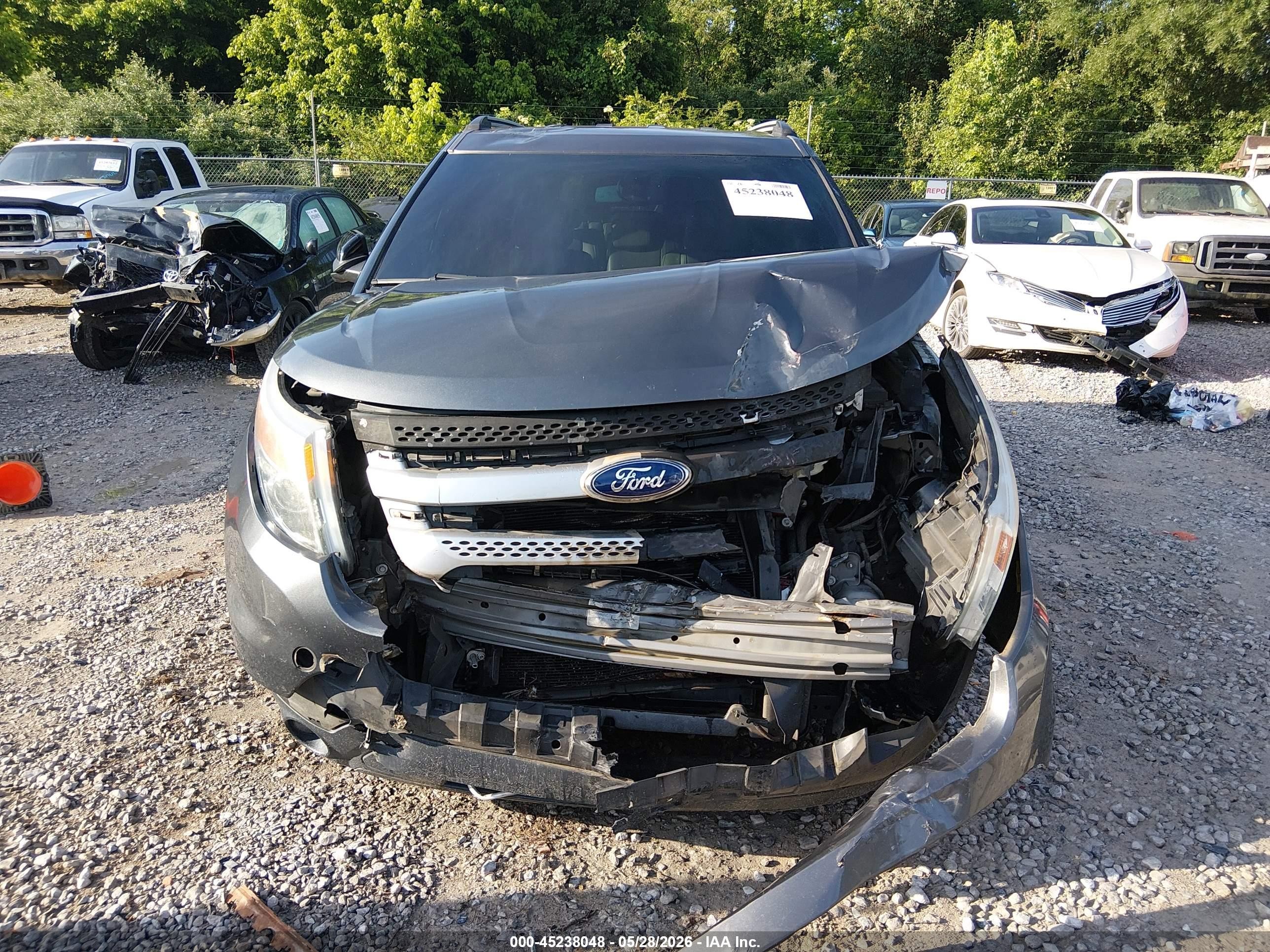 2015 Ford Explorer Xlt Gray vin: 1FM5K7D85FGB36497