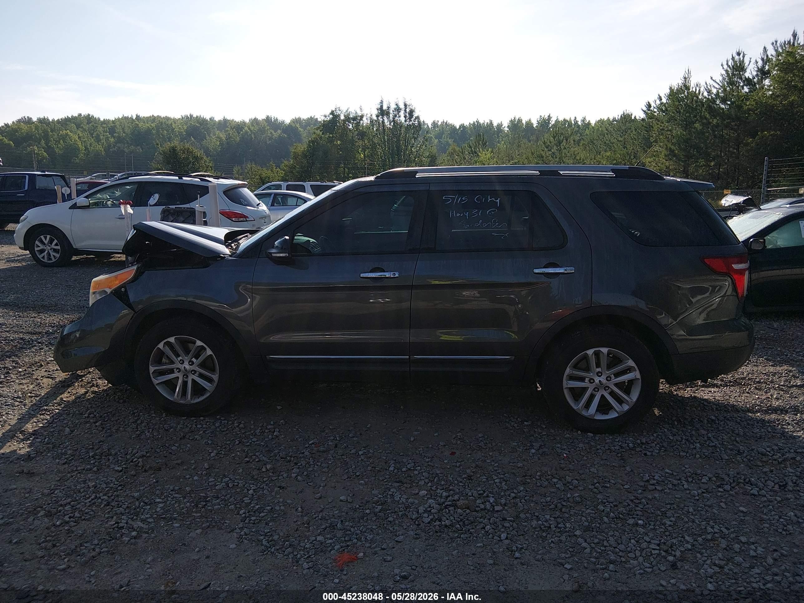 2015 Ford Explorer Xlt Gray vin: 1FM5K7D85FGB36497