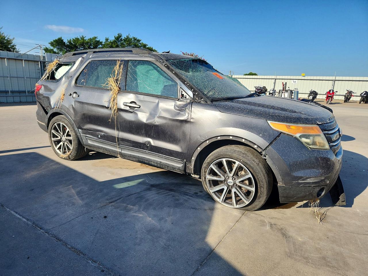 2015 Ford Explorer Xlt Gray vin: 1FM5K7D85FGB48844