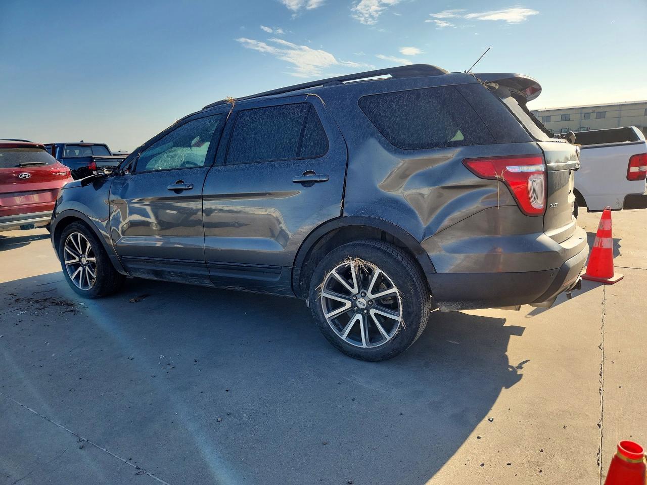 2015 Ford Explorer Xlt Gray vin: 1FM5K7D85FGB48844