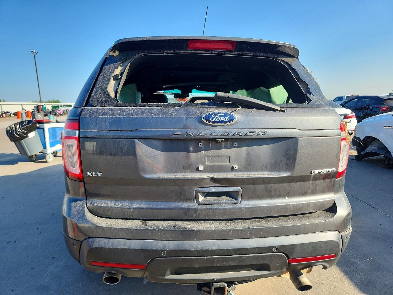 2015 Ford Explorer Xlt Gray vin: 1FM5K7D85FGB48844