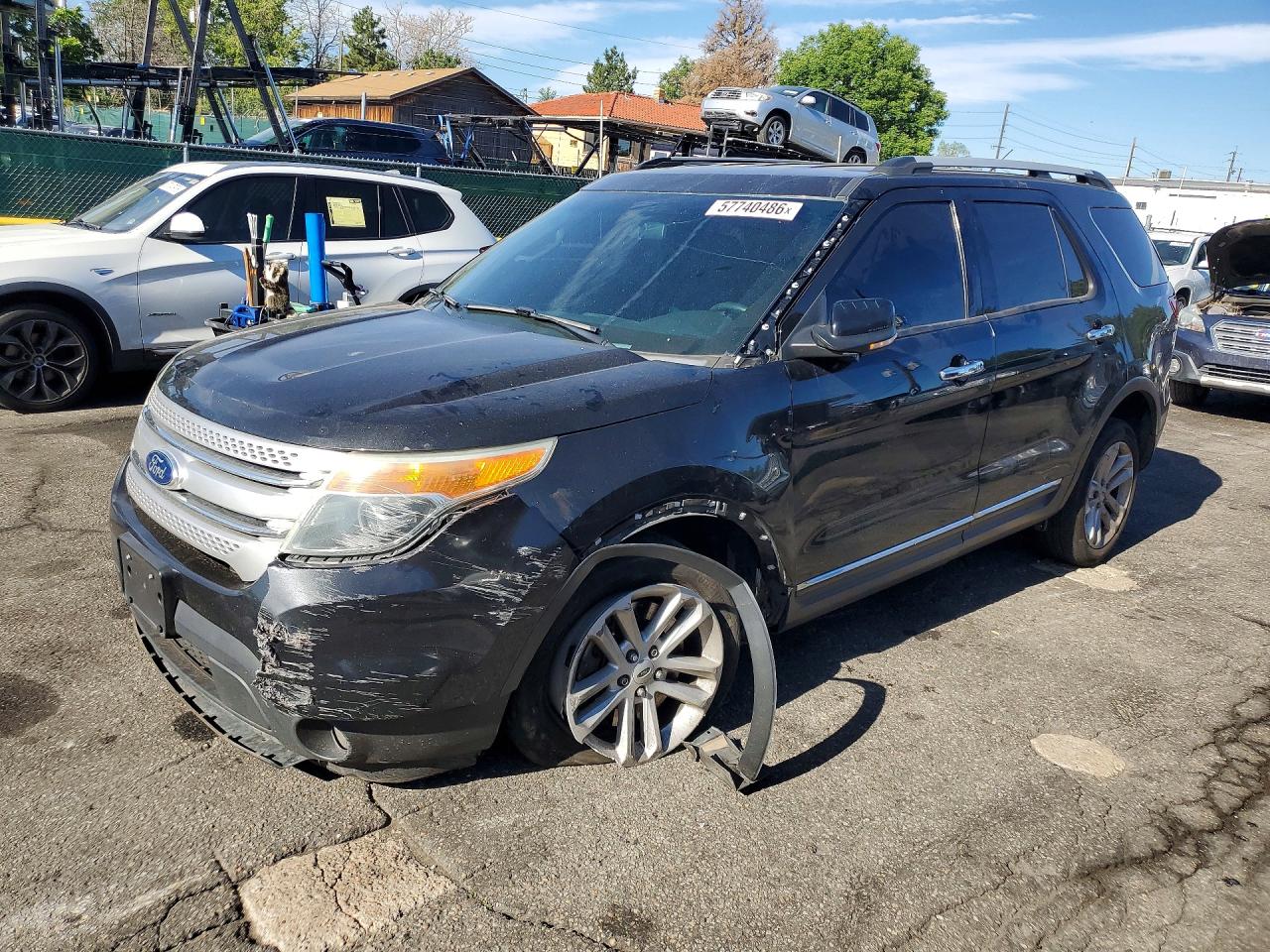2015 Ford Explorer Xlt Black vin: 1FM5K7D85FGC37457