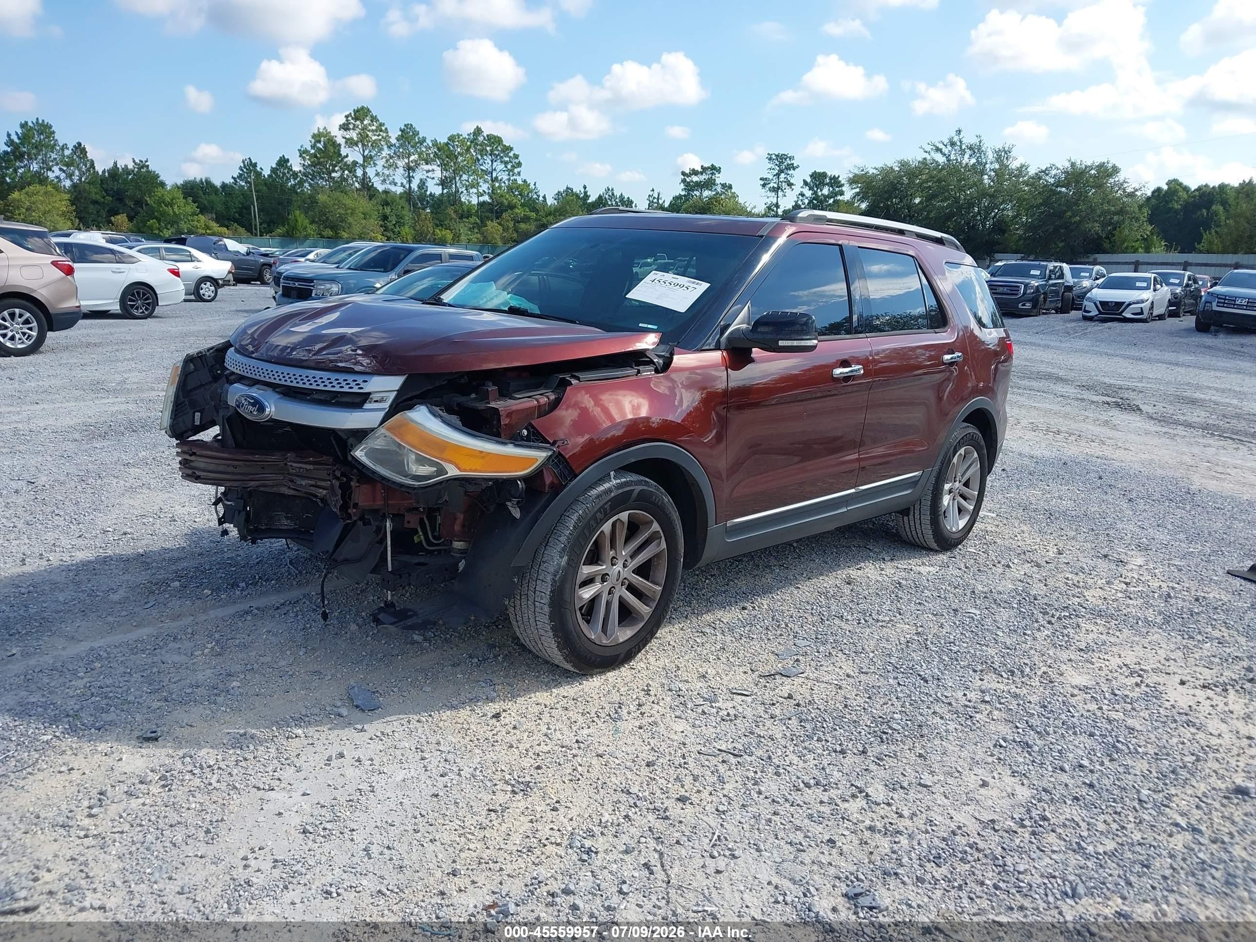 2015 Ford Explorer Xlt Burgundy vin: 1FM5K7D85FGC45946
