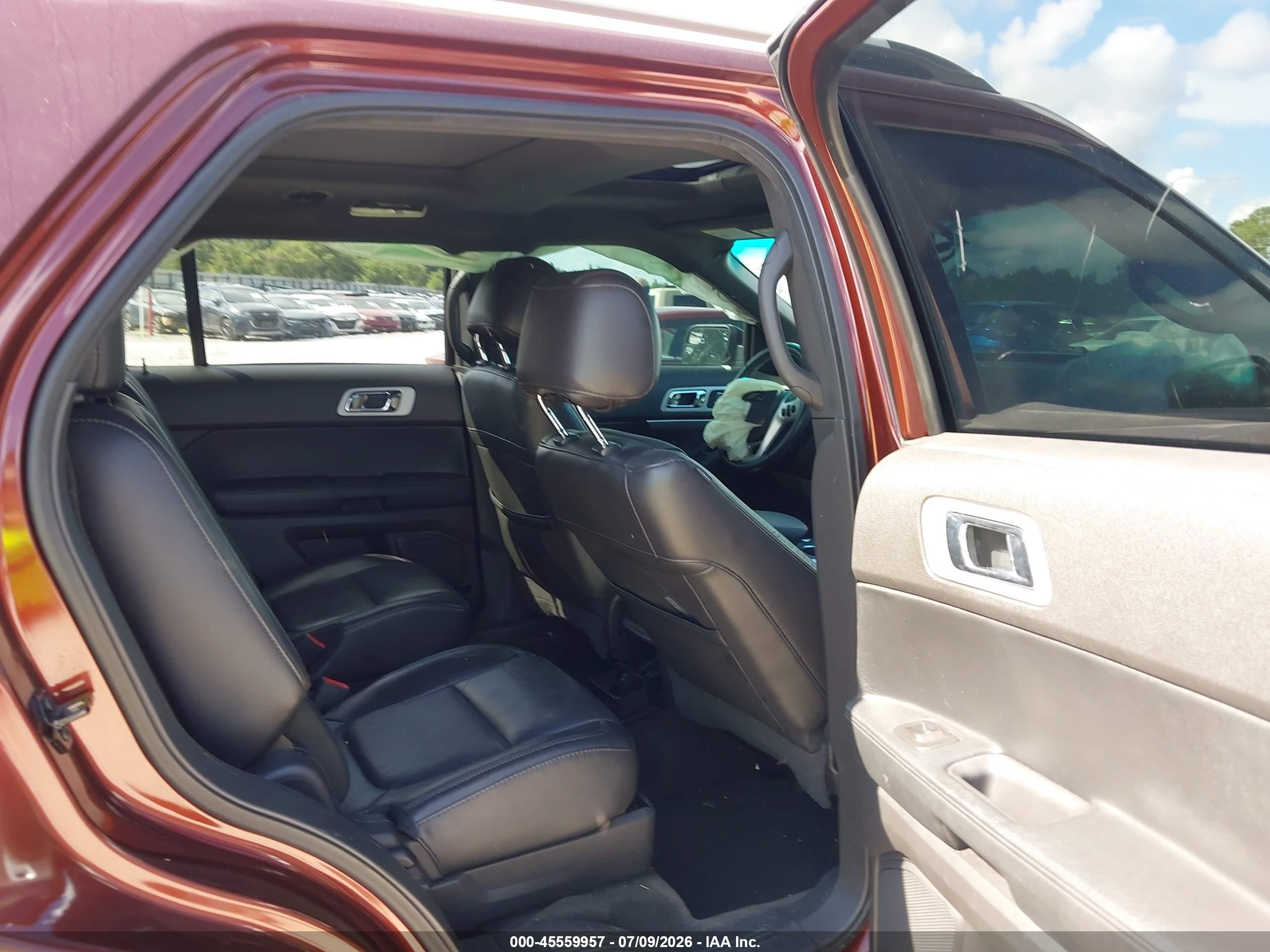 2015 Ford Explorer Xlt Burgundy vin: 1FM5K7D85FGC45946