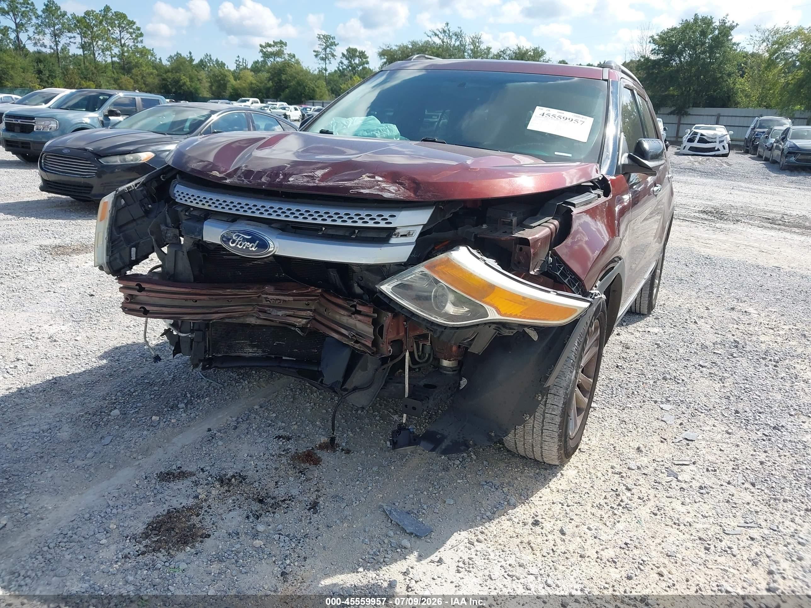 2015 Ford Explorer Xlt Burgundy vin: 1FM5K7D85FGC45946