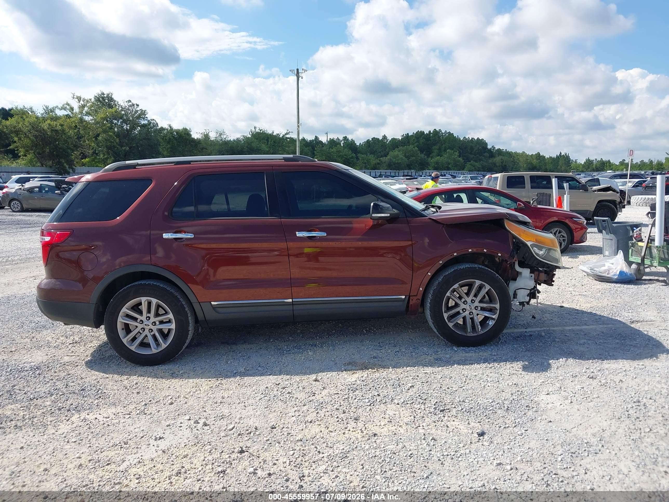 2015 Ford Explorer Xlt Burgundy vin: 1FM5K7D85FGC45946