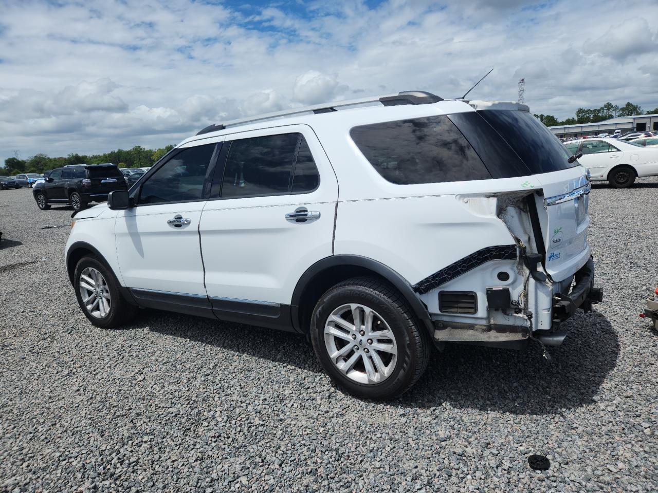 2015 Ford Explorer Xlt White vin: 1FM5K7D85FGC58387