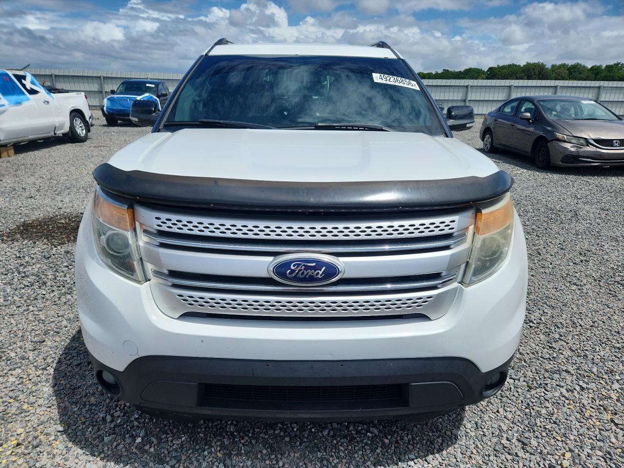 2015 Ford Explorer Xlt White vin: 1FM5K7D85FGC58387