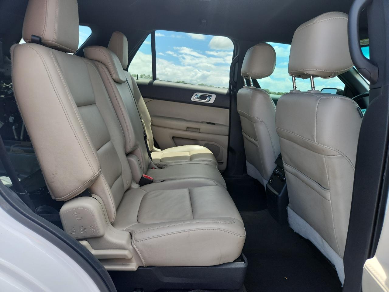 2015 Ford Explorer Xlt White vin: 1FM5K7D85FGC58387