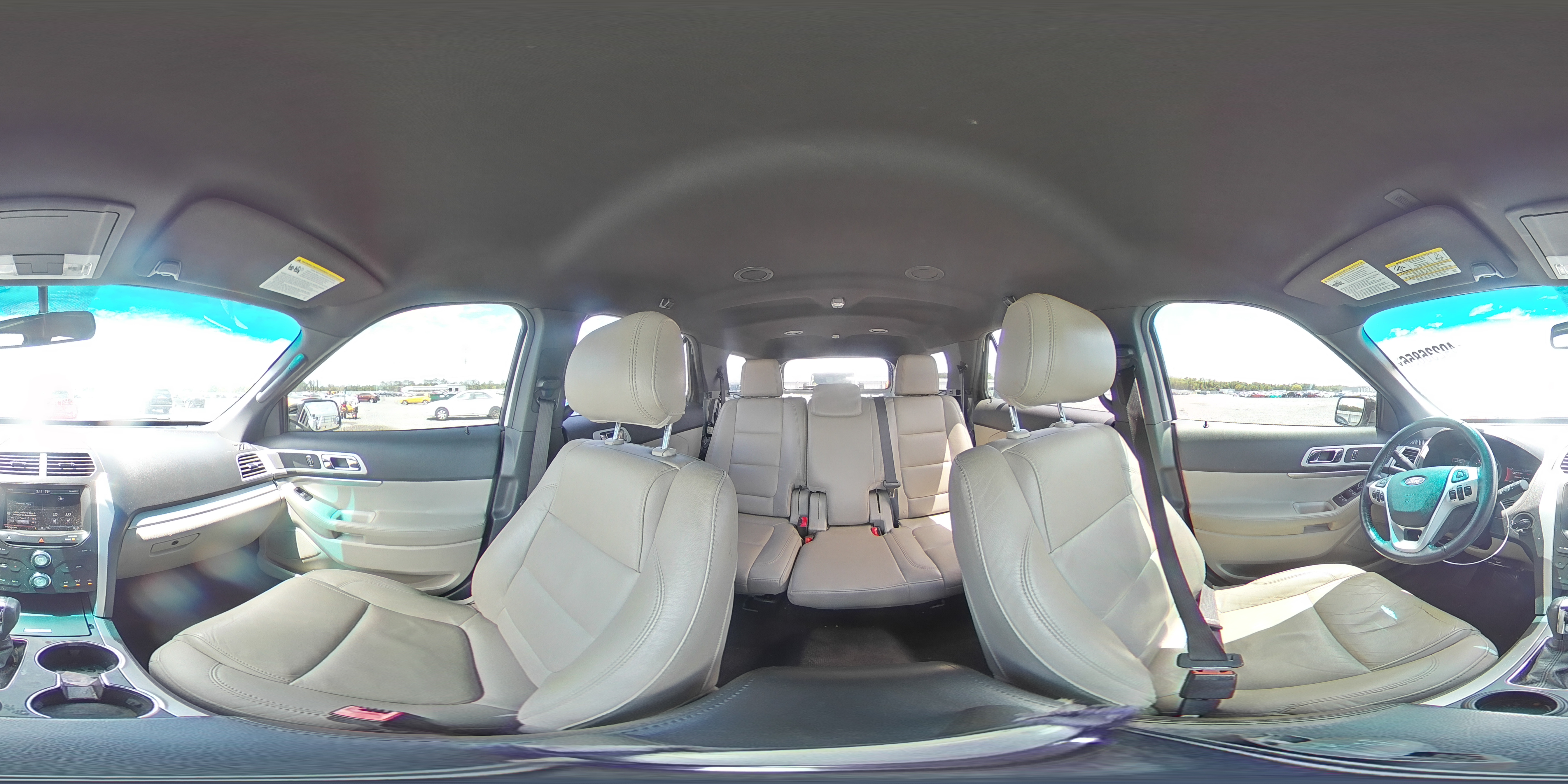 2015 Ford Explorer Xlt White vin: 1FM5K7D85FGC58387