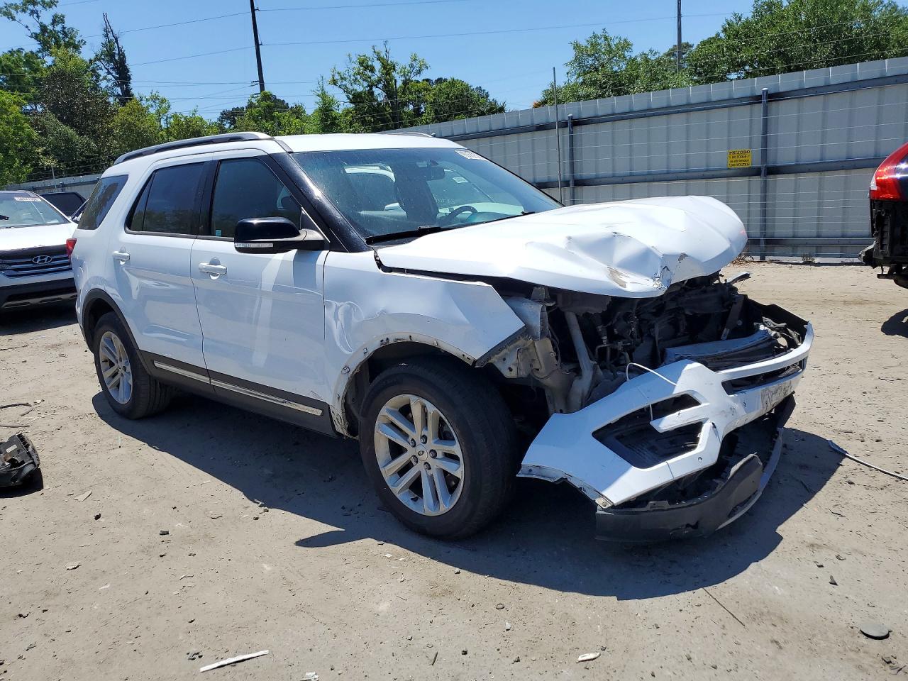 2016 Ford Explorer Xlt White vin: 1FM5K7D85GGA26535