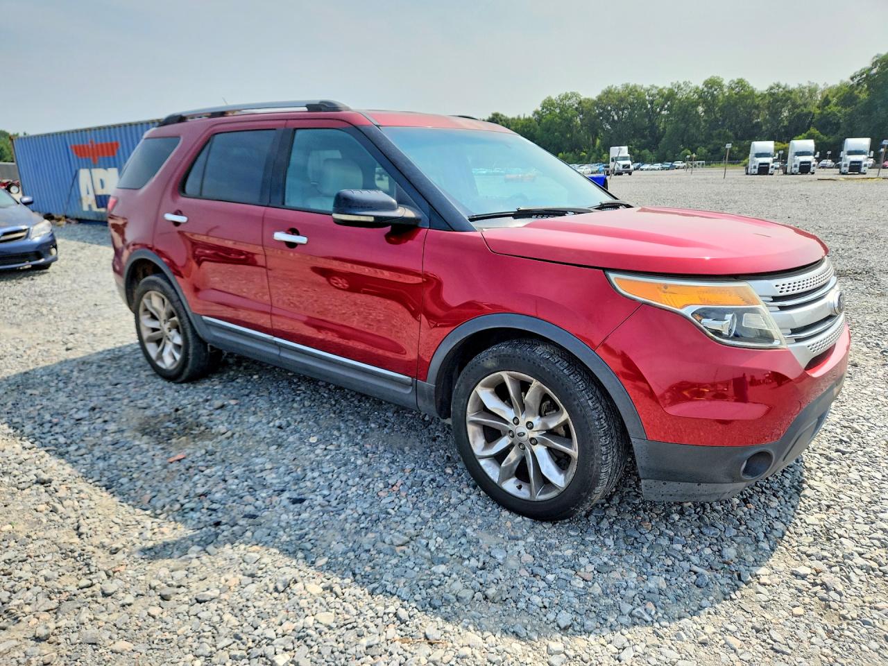 2013 Ford Explorer Xlt Red vin: 1FM5K7D86DGA16429