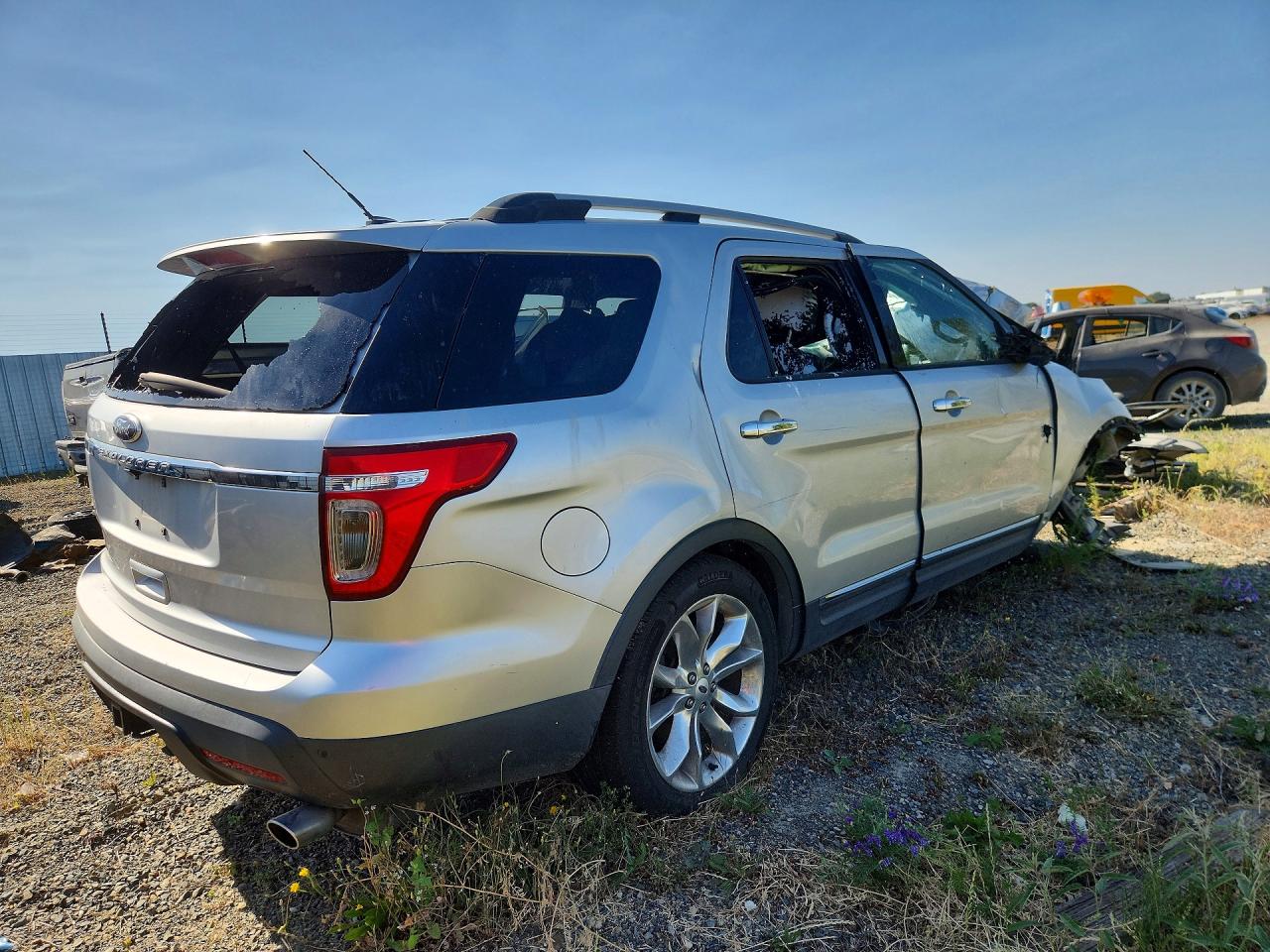 2013 Ford Explorer Xlt Silver vin: 1FM5K7D86DGA66926