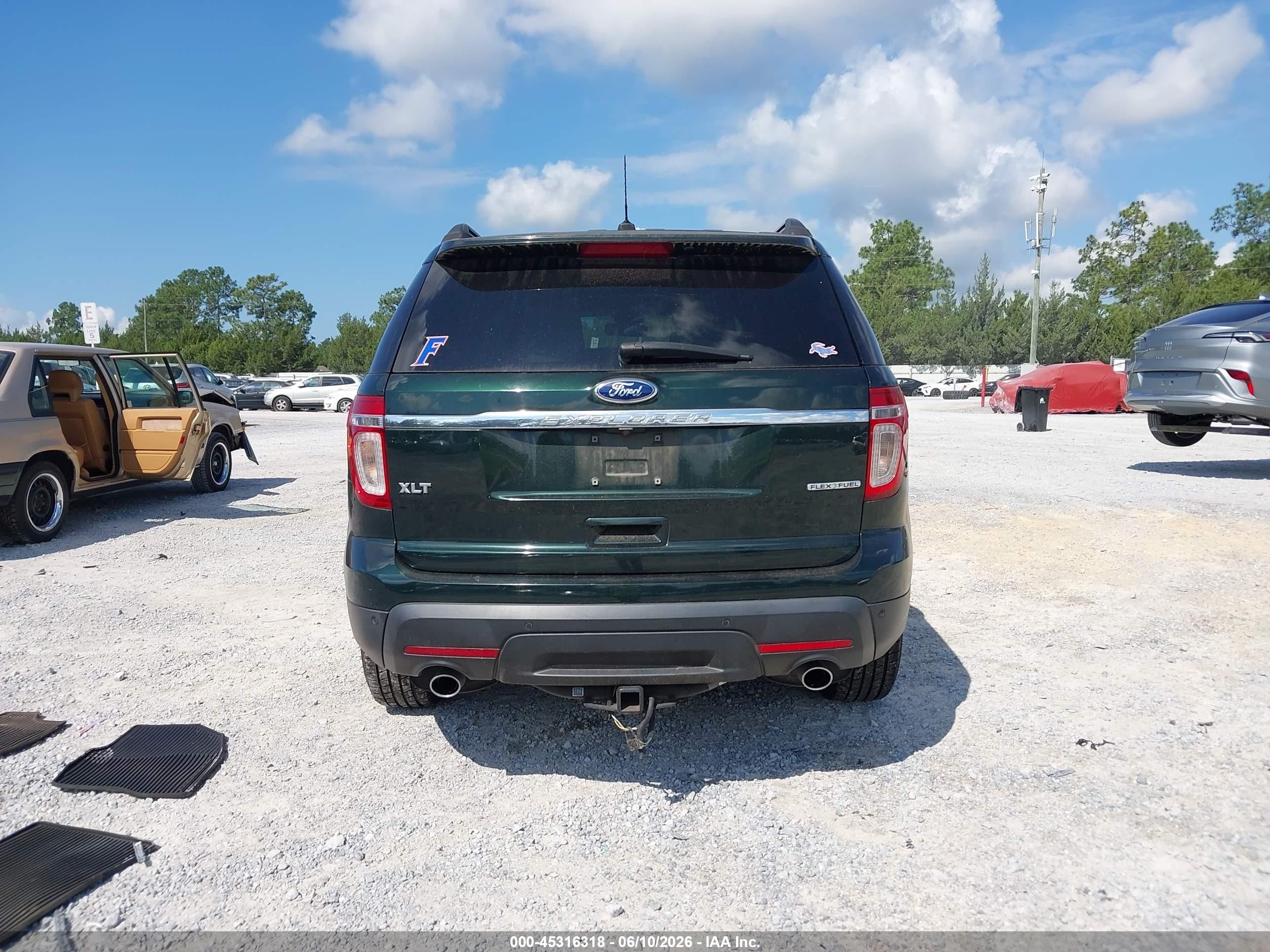 2013 Ford Explorer Xlt Green vin: 1FM5K7D86DGB46419
