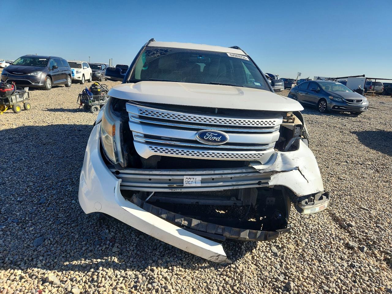2013 Ford Explorer Xlt White vin: 1FM5K7D86DGC05565