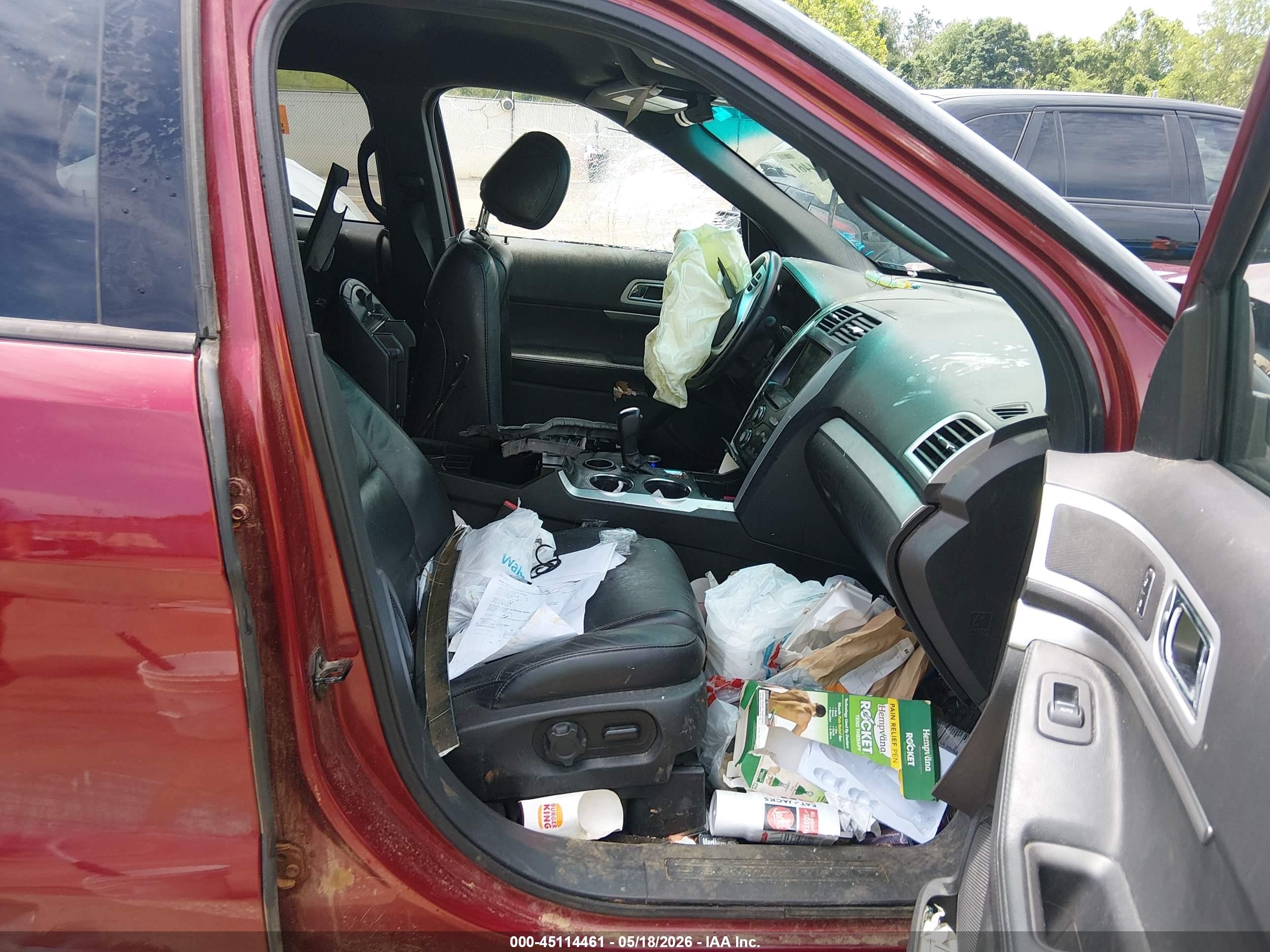 2014 Ford Explorer Xlt Red vin: 1FM5K7D86EGA48329
