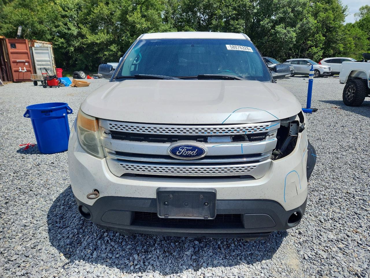 2014 Ford Explorer Xlt White vin: 1FM5K7D86EGA52851