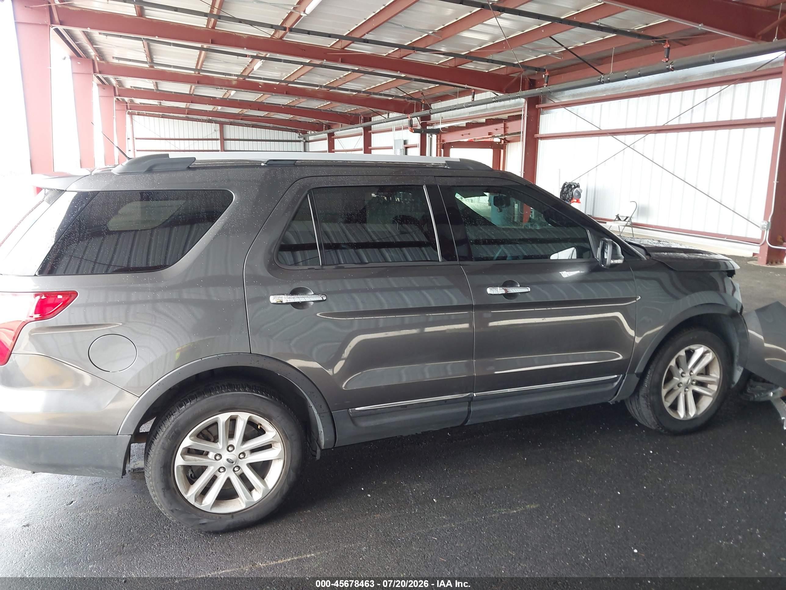 2015 Ford Explorer Xlt Gray vin: 1FM5K7D86FGB67693