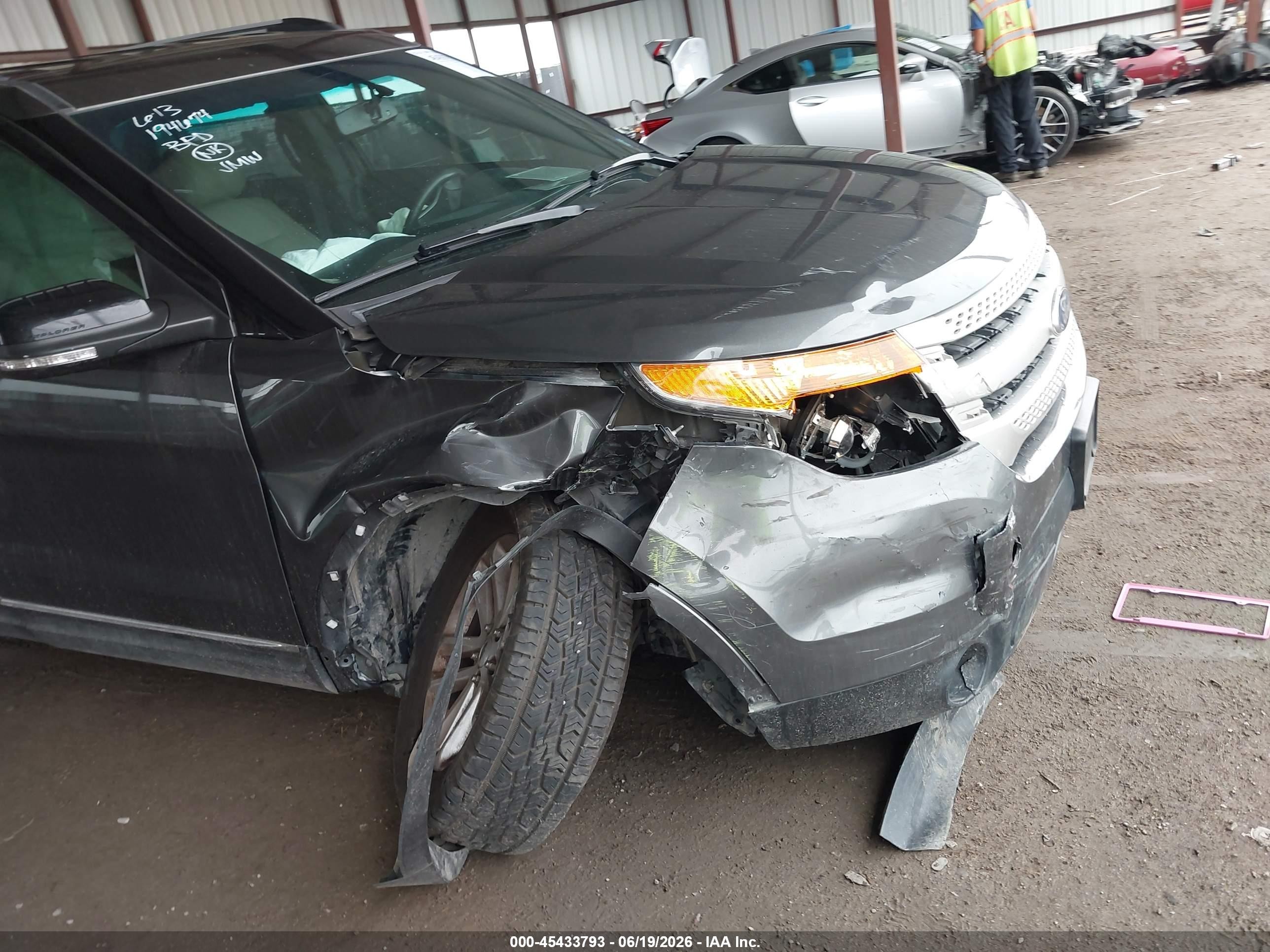 2015 Ford Explorer Xlt Gray vin: 1FM5K7D86FGC15385