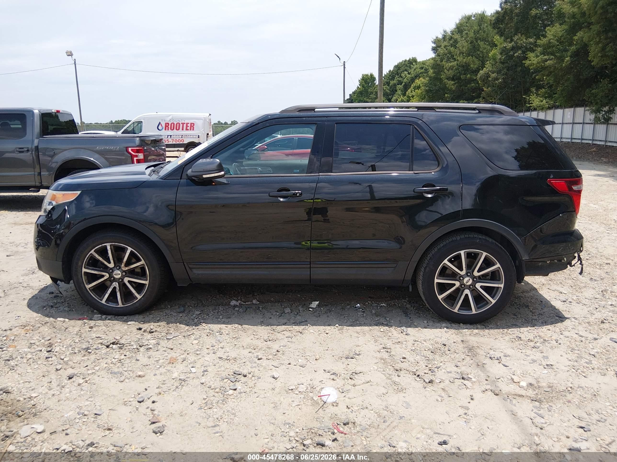 2015 Ford Explorer Xlt Black vin: 1FM5K7D86FGC21218
