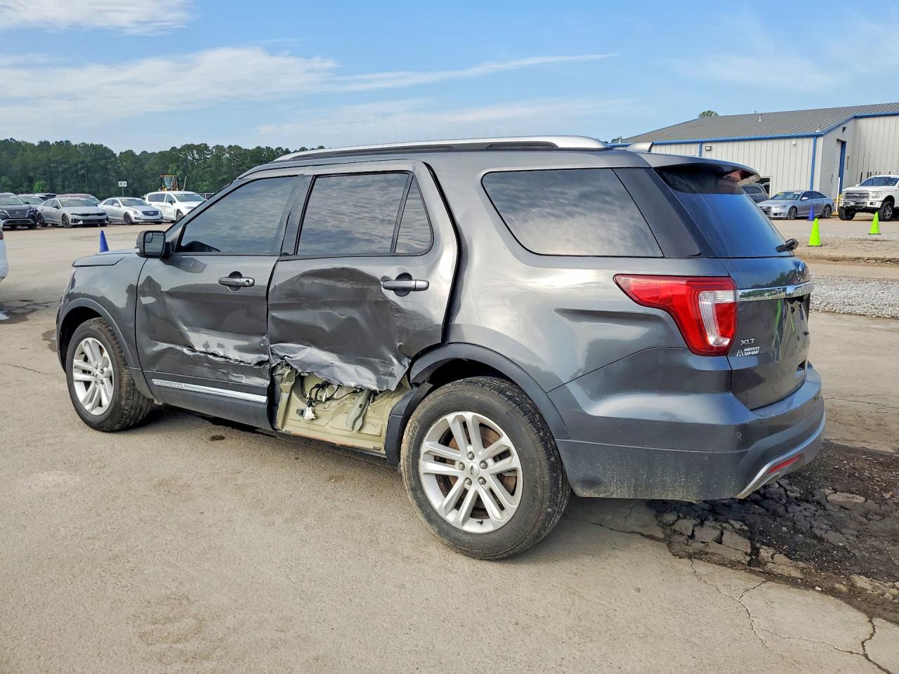 2016 Ford Explorer Xlt Gray vin: 1FM5K7D86GGB39152