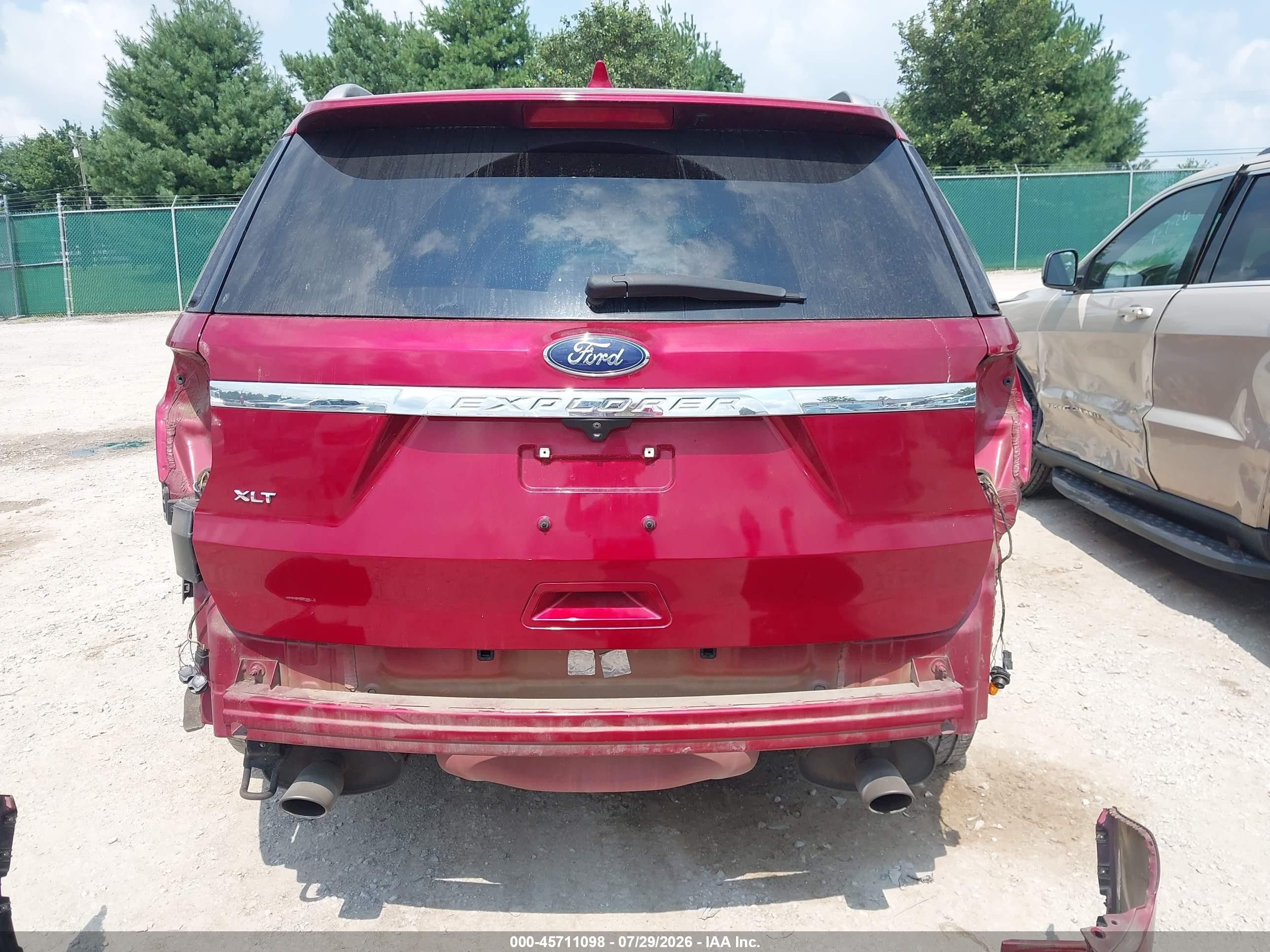 2017 Ford Explorer Xlt Red vin: 1FM5K7D86HGA40719