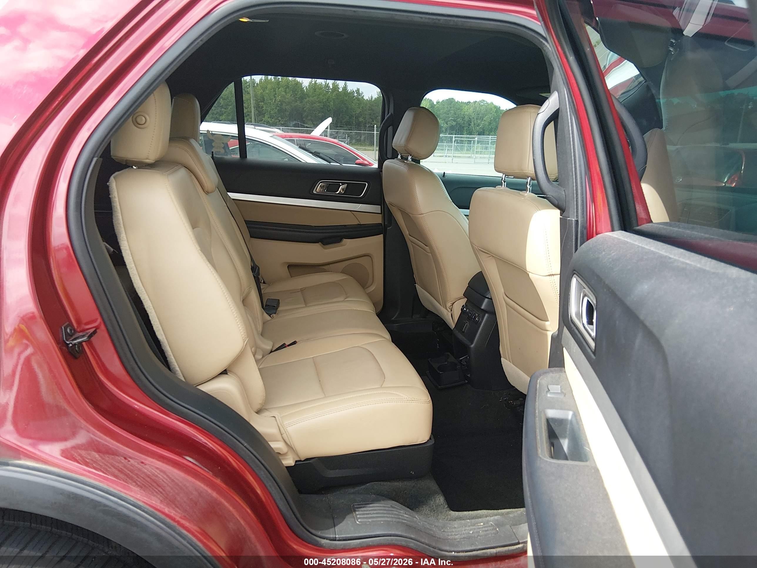 2017 Ford Explorer Xlt Red vin: 1FM5K7D86HGA84364