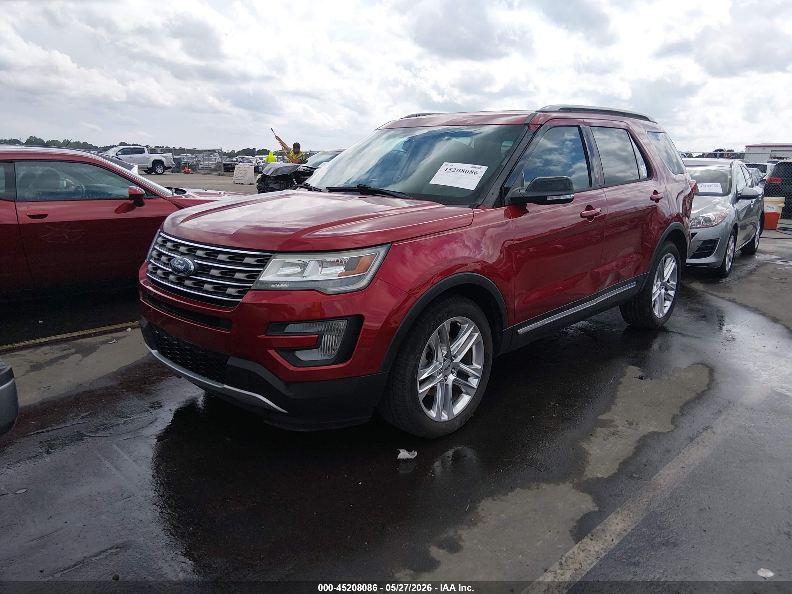 2017 Ford Explorer Xlt Red vin: 1FM5K7D86HGA84364