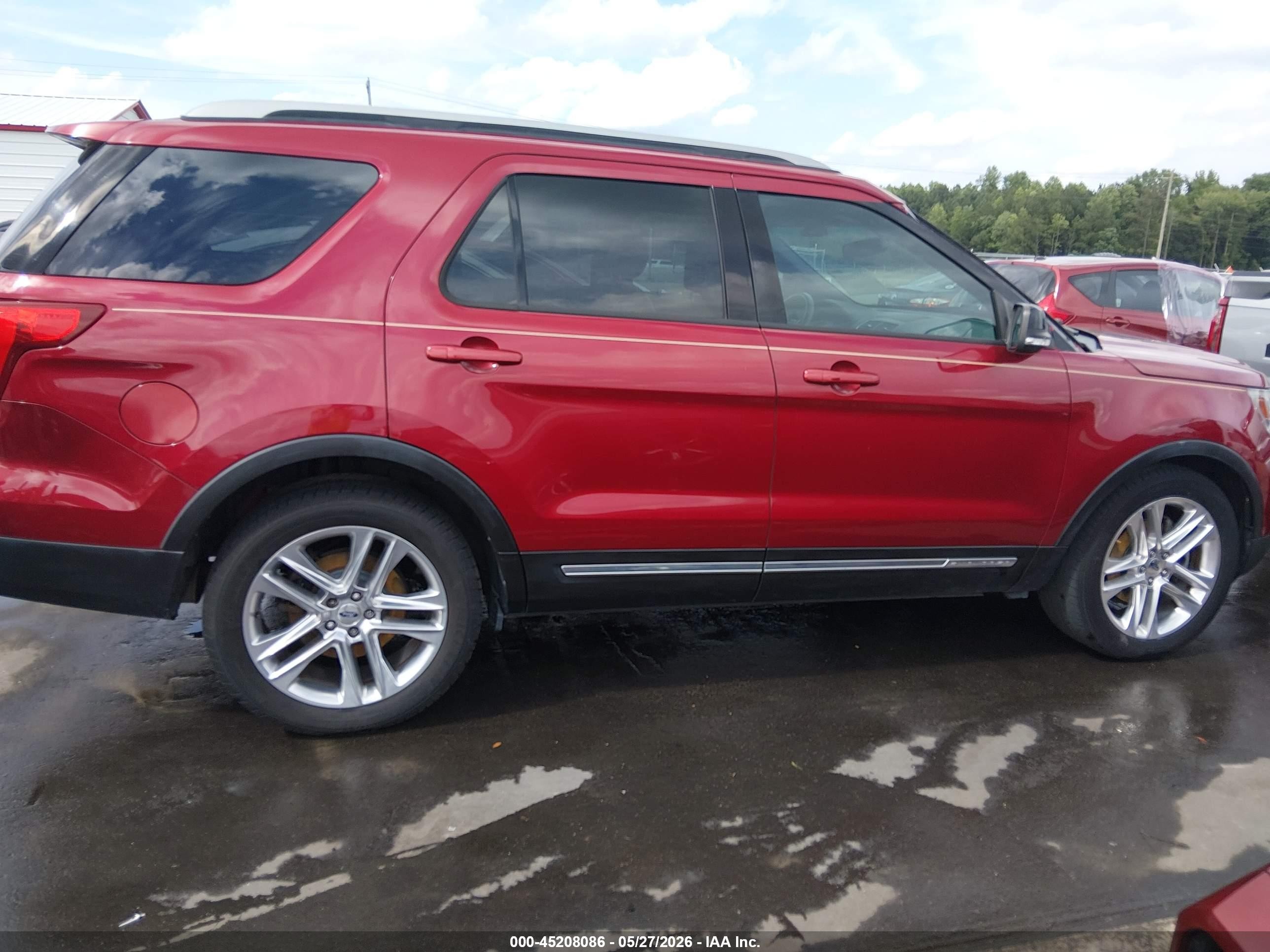 2017 Ford Explorer Xlt Red vin: 1FM5K7D86HGA84364