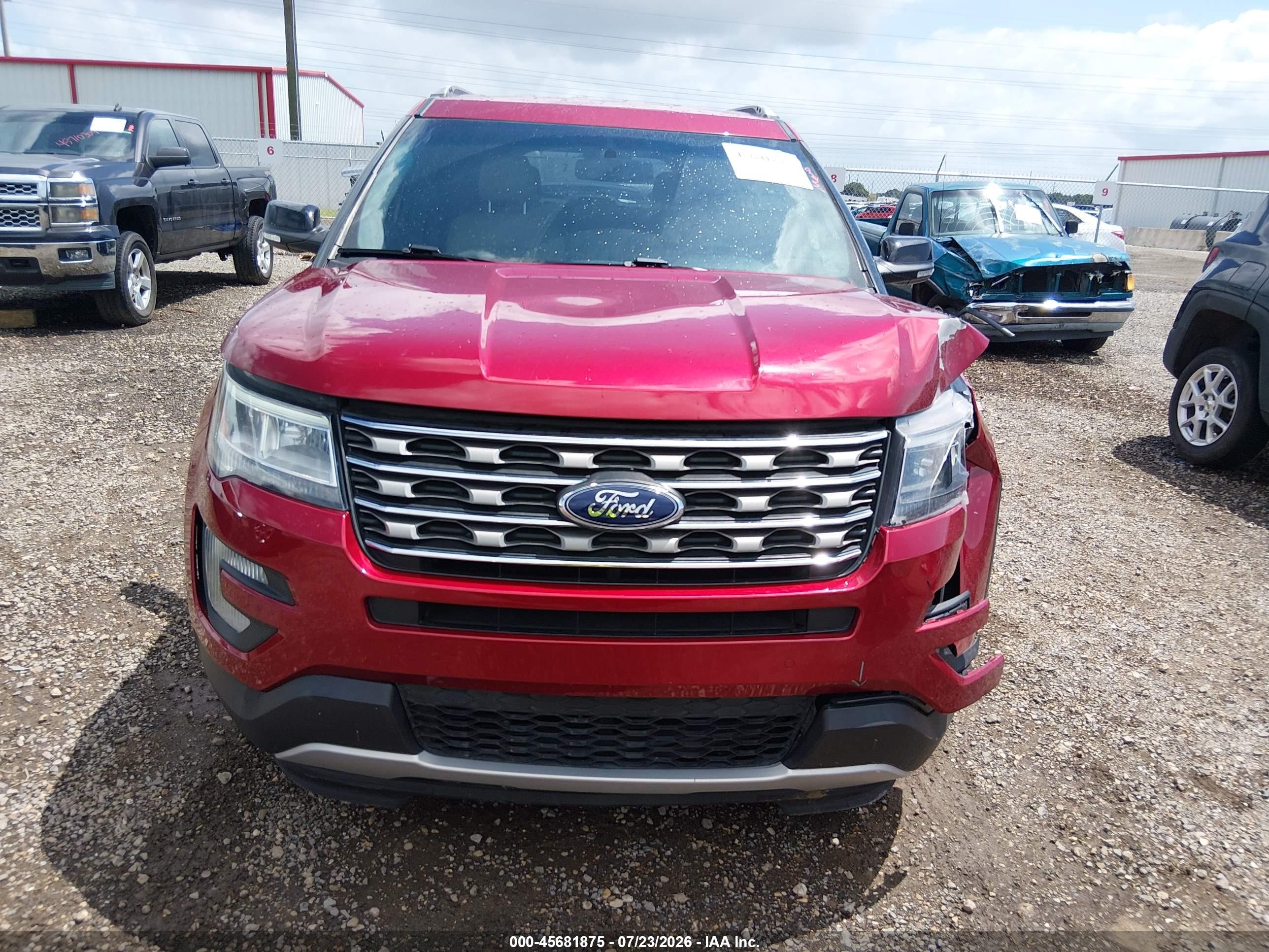 2017 Ford Explorer Xlt Red vin: 1FM5K7D86HGB27634