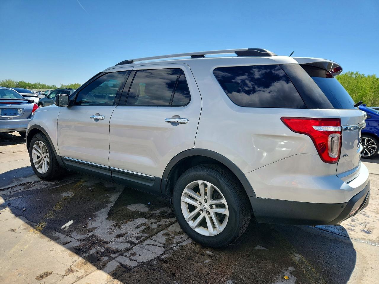 2013 Ford Explorer Xlt Silver vin: 1FM5K7D87DGA17542