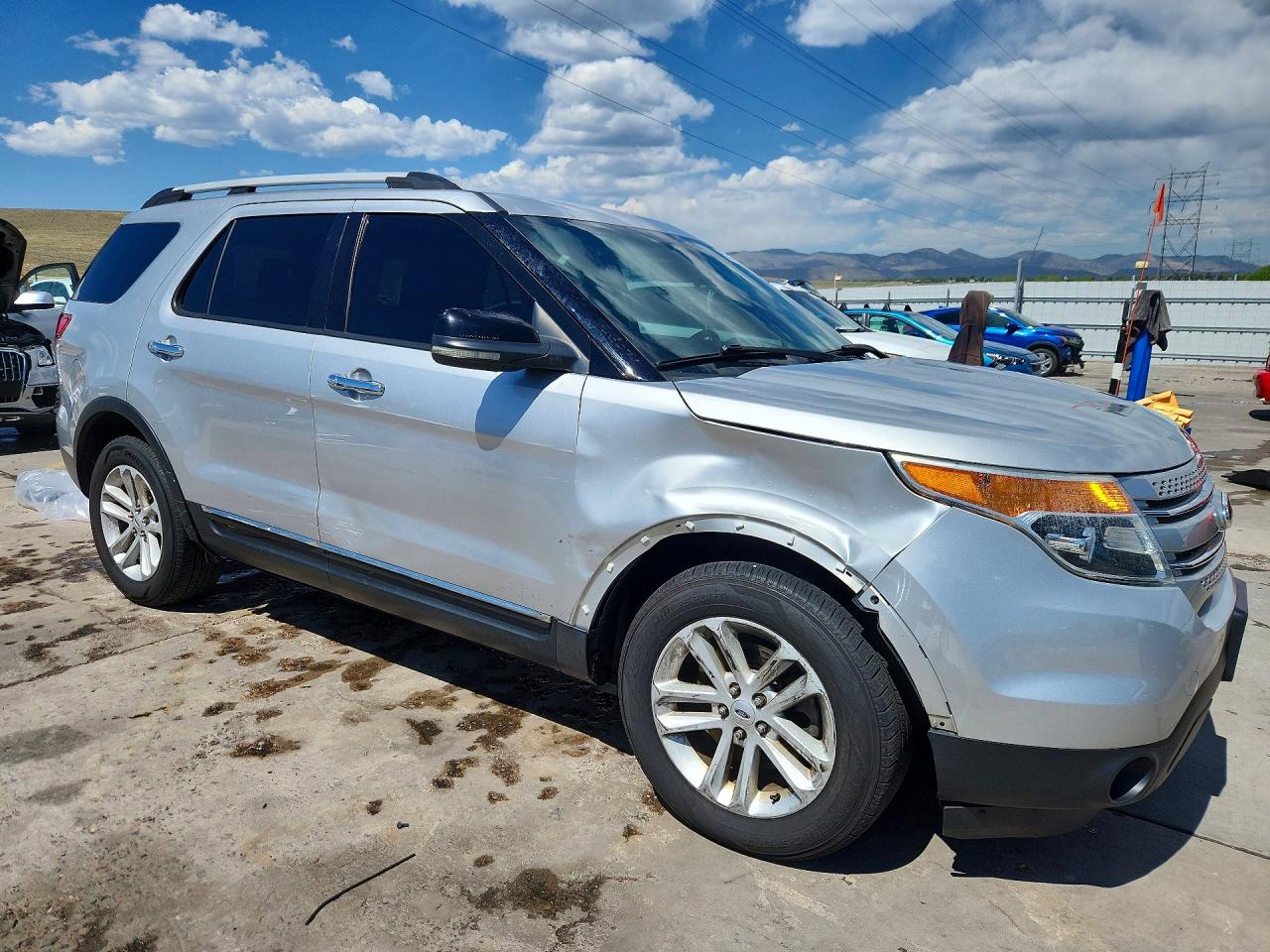 2013 Ford Explorer Xlt Silver vin: 1FM5K7D87DGA17542