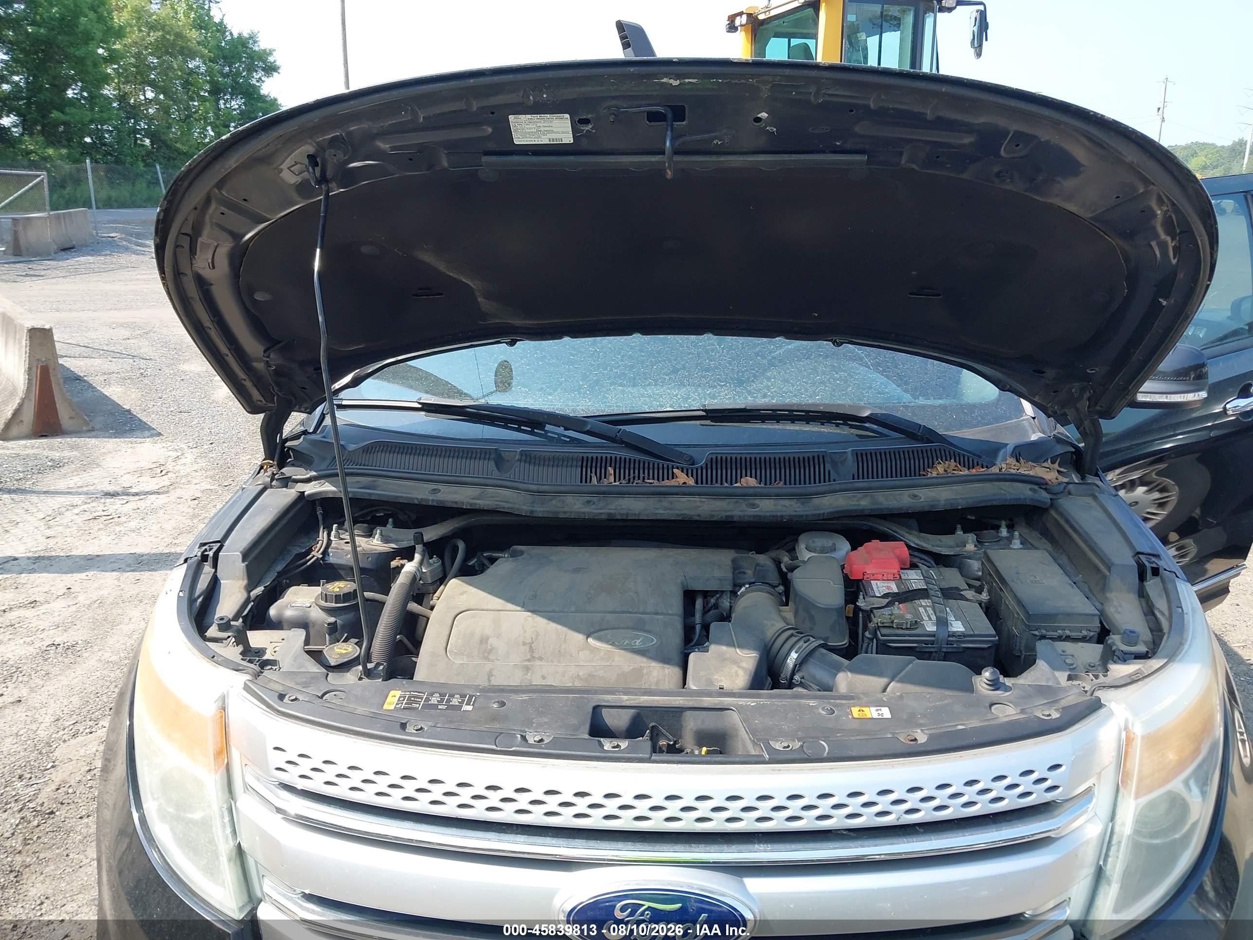 2013 Ford Explorer Xlt Black vin: 1FM5K7D87DGA69849