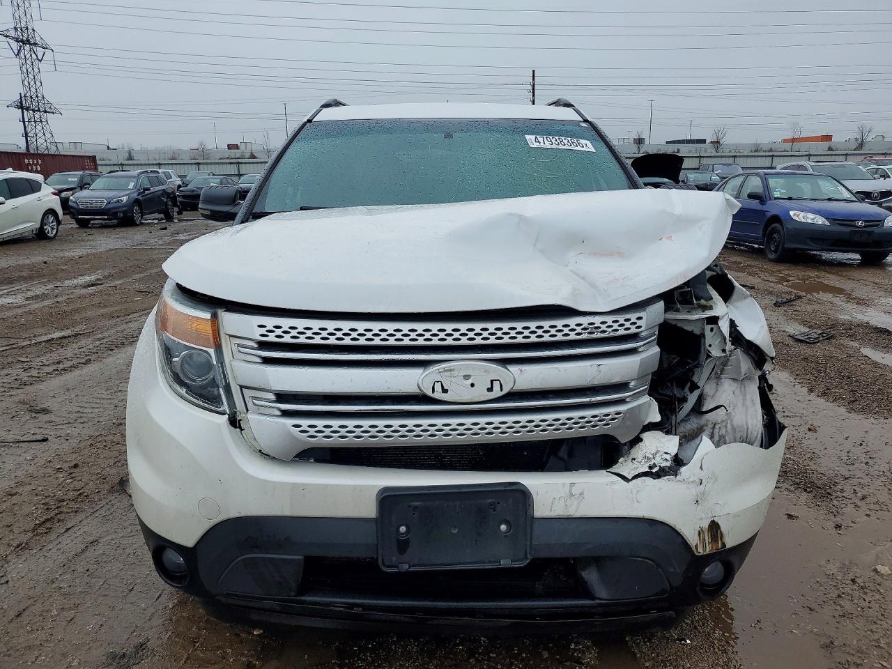 2013 Ford Explorer Xlt White vin: 1FM5K7D87DGA75294