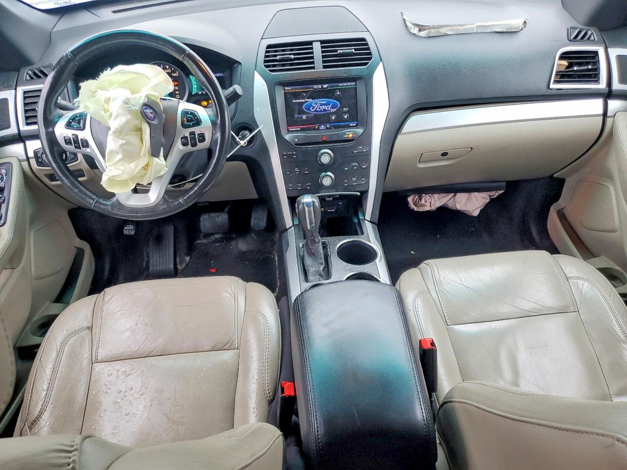 2013 Ford Explorer Xlt White vin: 1FM5K7D87DGA75294