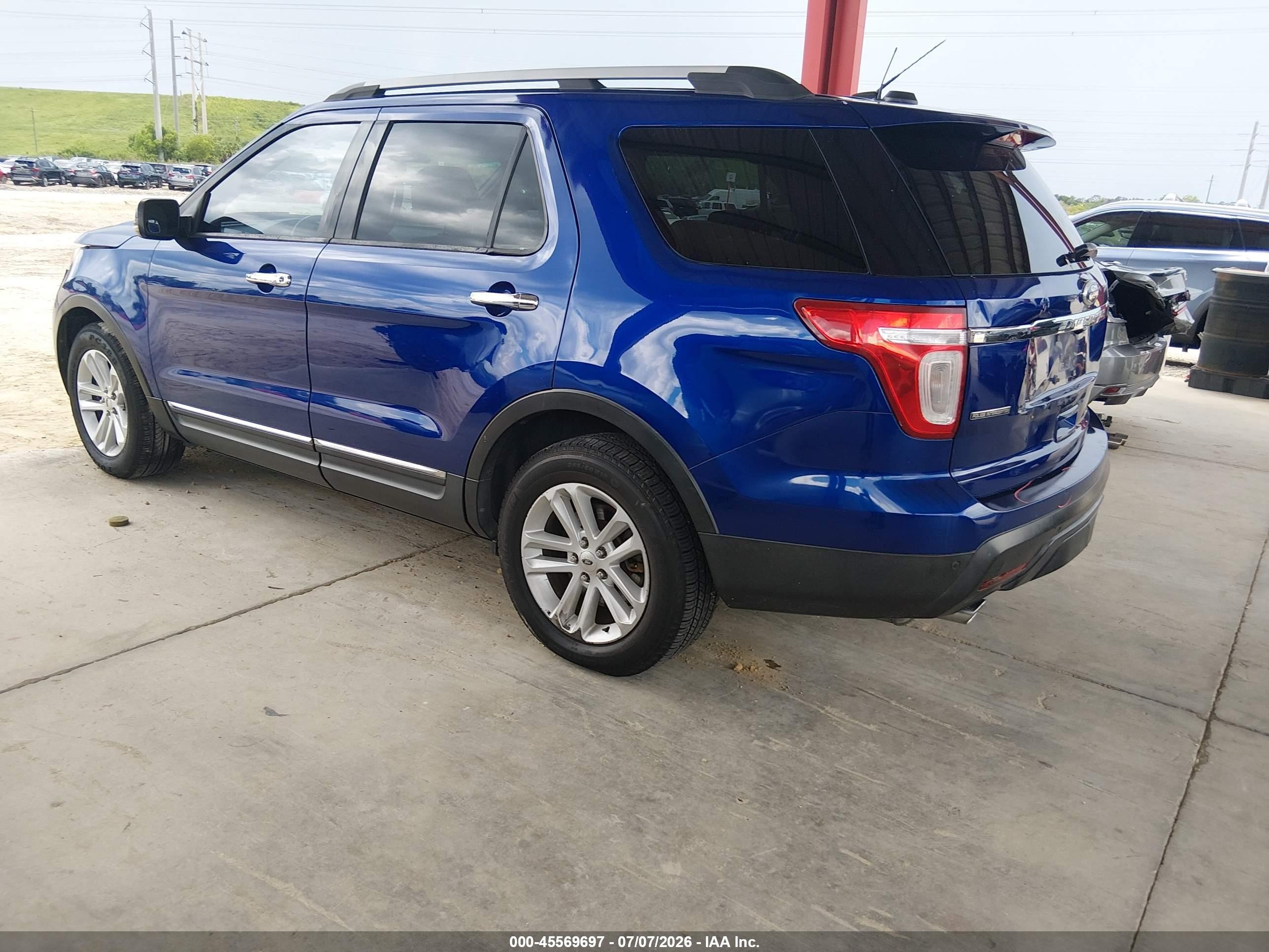 2013 Ford Explorer Xlt Blue vin: 1FM5K7D87DGA82682